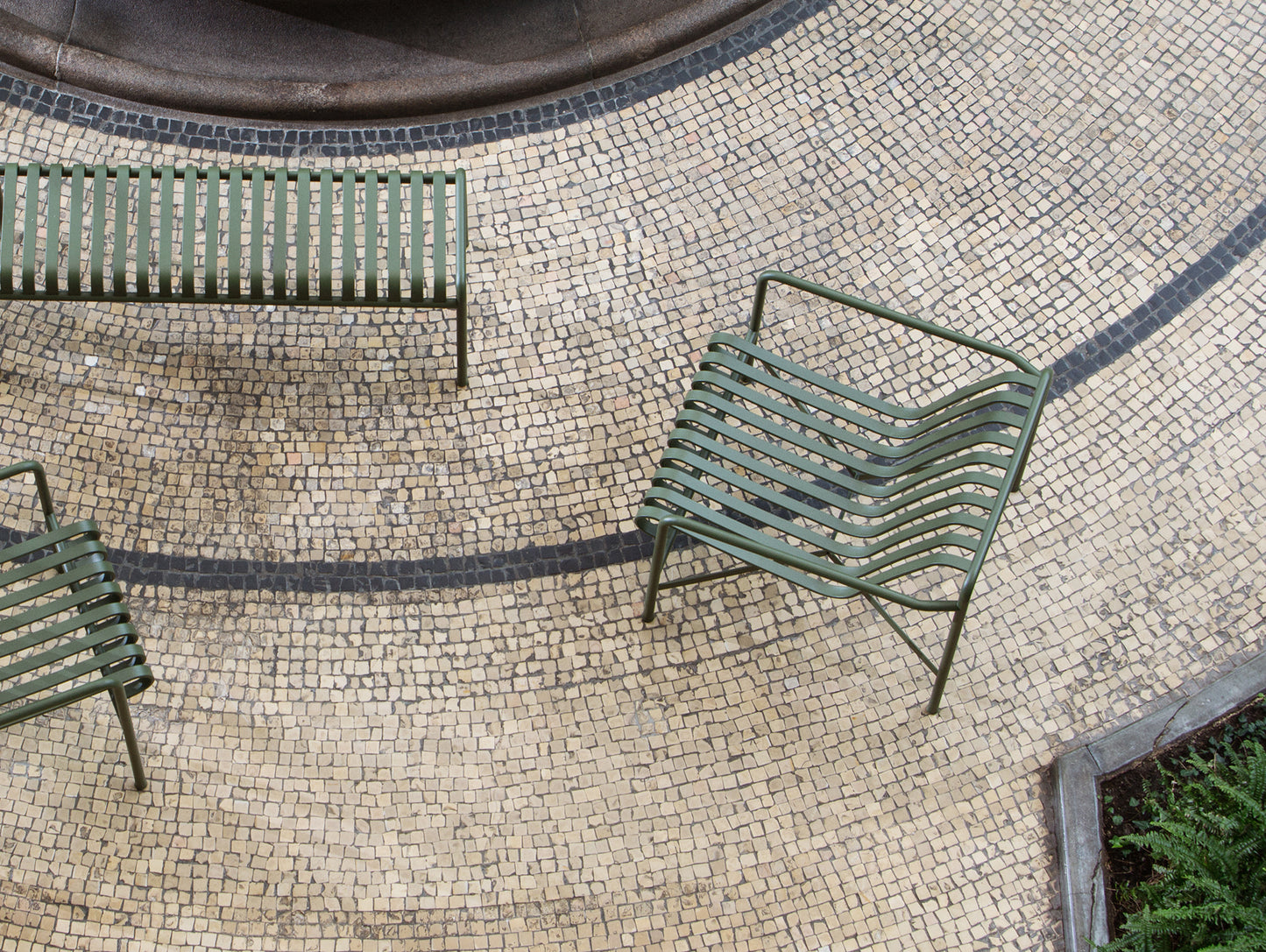 Palissade Lounge Chair, Low, Olive