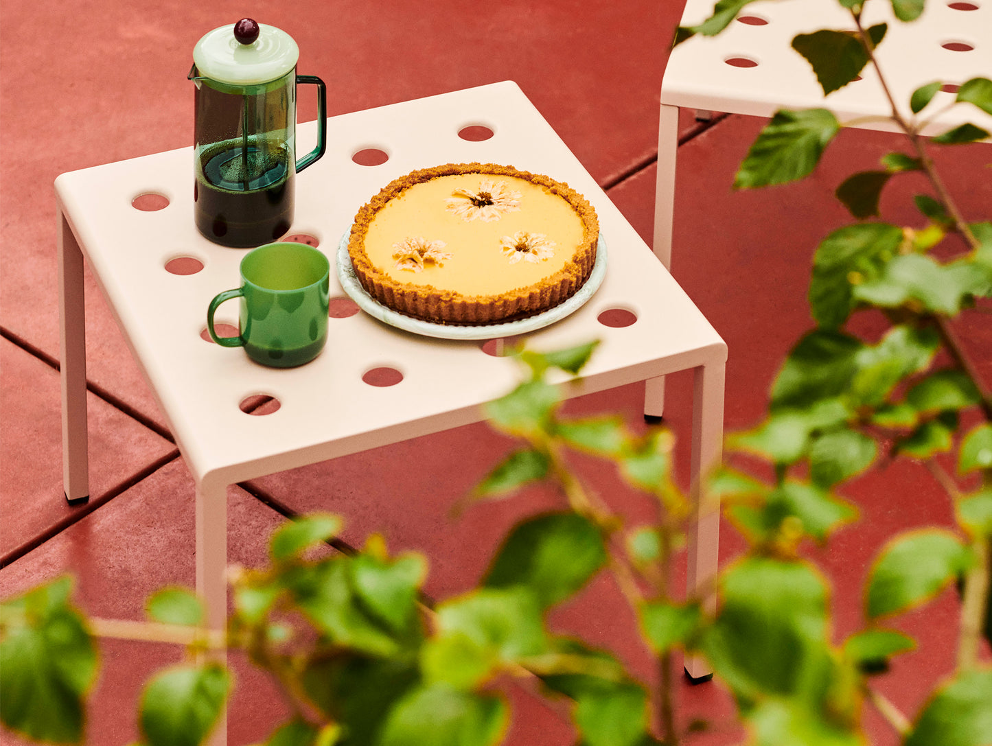 Chalk Beige / Balcony Low Table by HAY