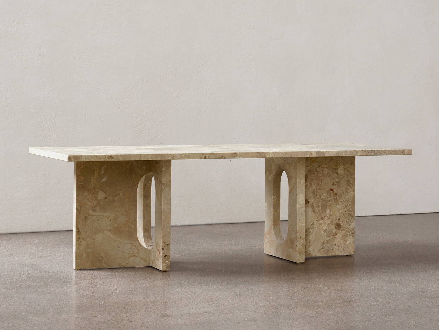 Androgyne Lounge Table by Menu - Kunis Breccia Stone Top / Kunis Breccia Stone Base