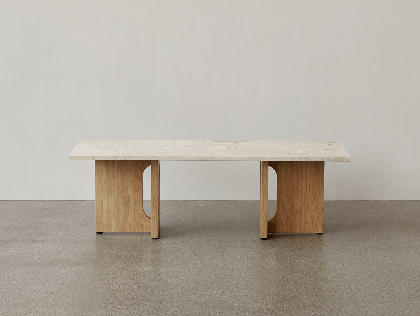 Androgyne Lounge Table by Menu - Kunis Breccia Stone Top / Oak Veneer Base