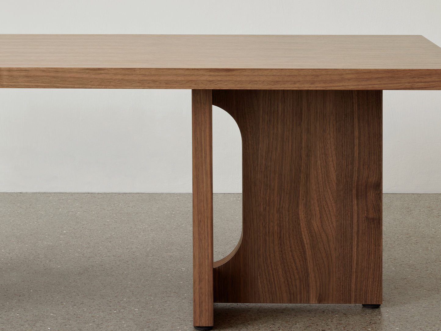 Androgyne Lounge Table by Menu - Walnut Veneer Top / Walnut Veneer Base