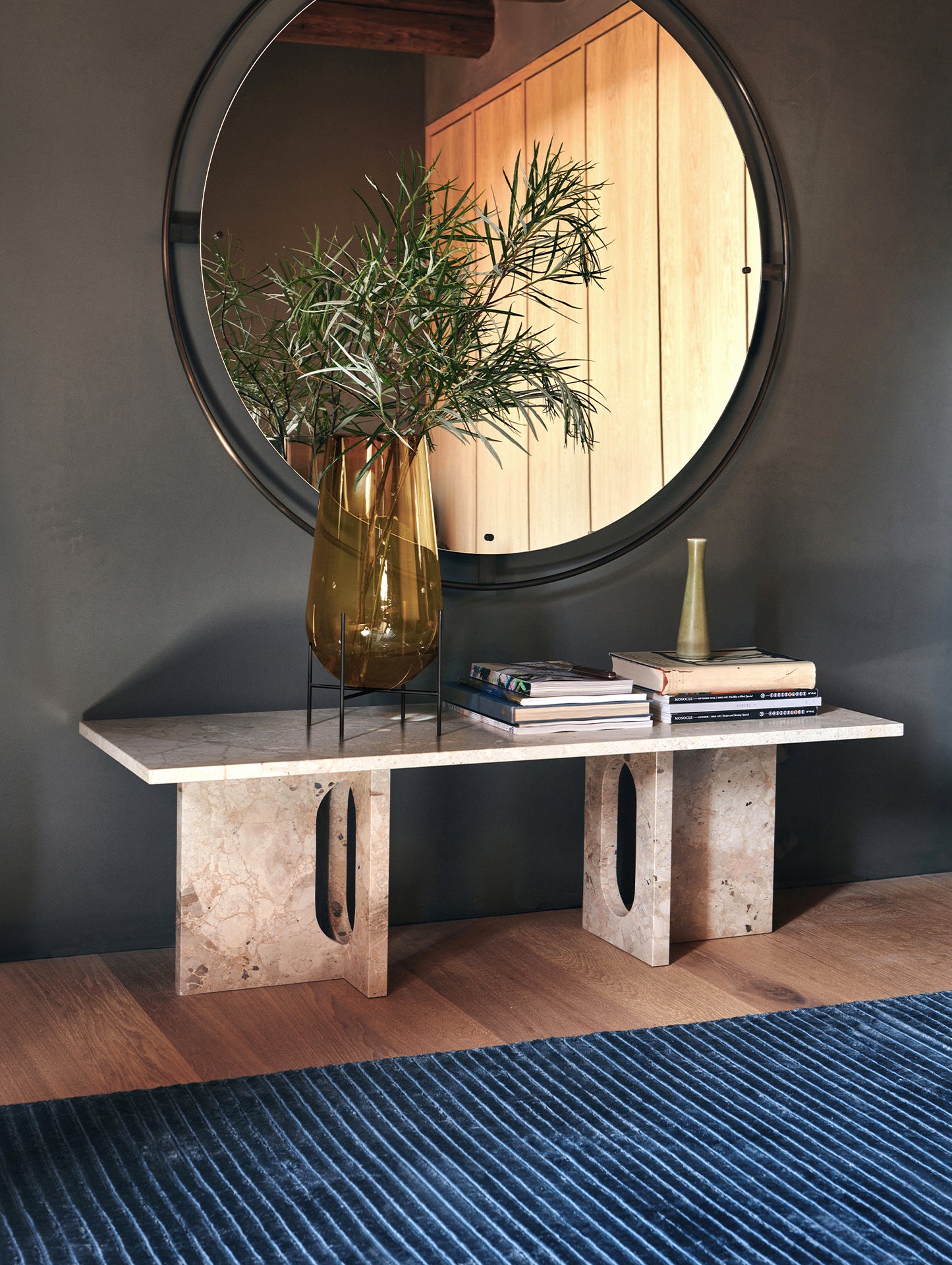 Androgyne Lounge Table by Menu - Kunis Breccia Stone Top / Kunis Breccia Stone Base