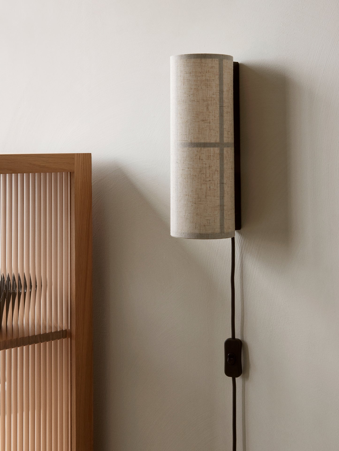 Hashira Wall Lamp by Menu - Raw Linen