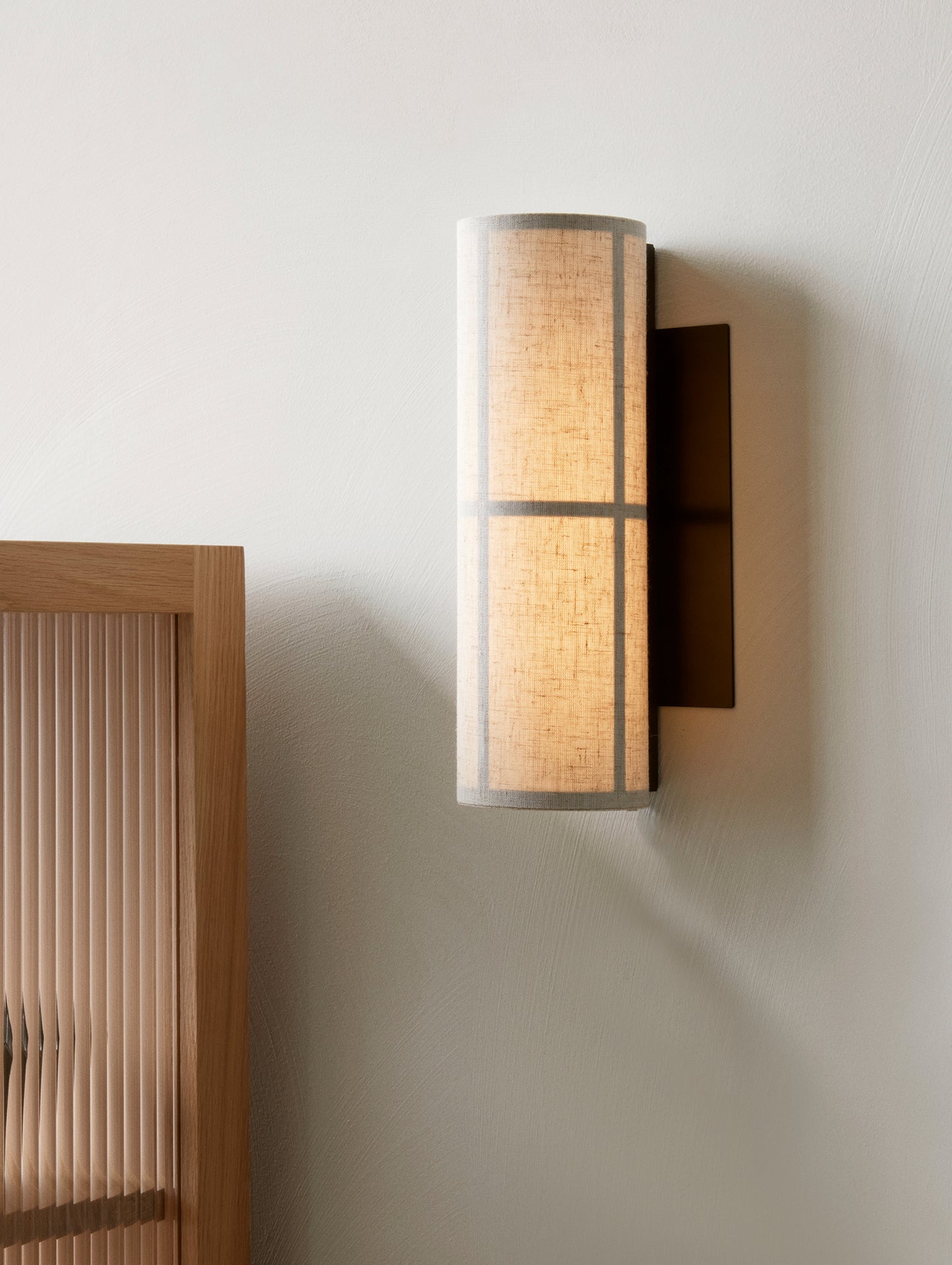 Hashira Wall Lamp by Menu - Raw Linen