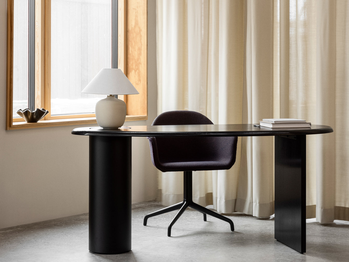 The Eclipse Desk by Menu - Dark Oiled Oak