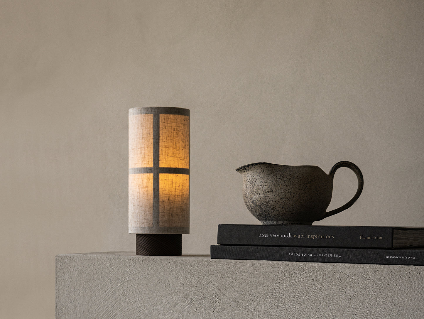 Hashira Table Lamp by Menu - Raw Linen