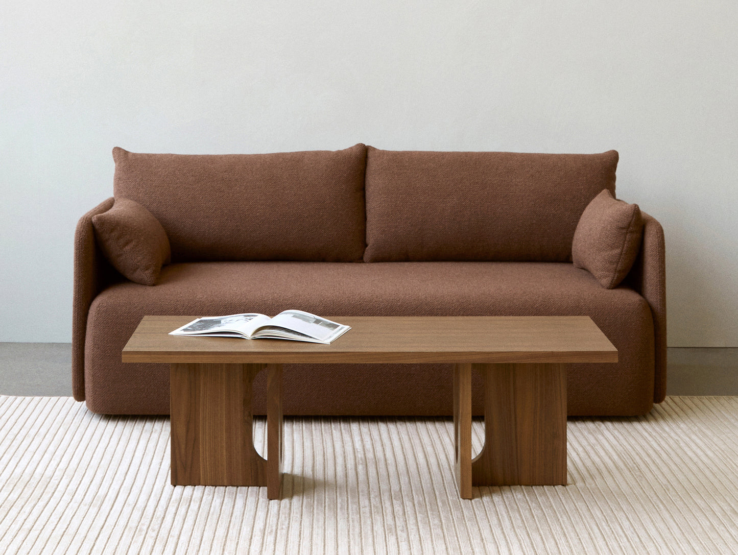 Offset 2-Seater Sofa by Menu - EU Boucle 08 / Bordeaux