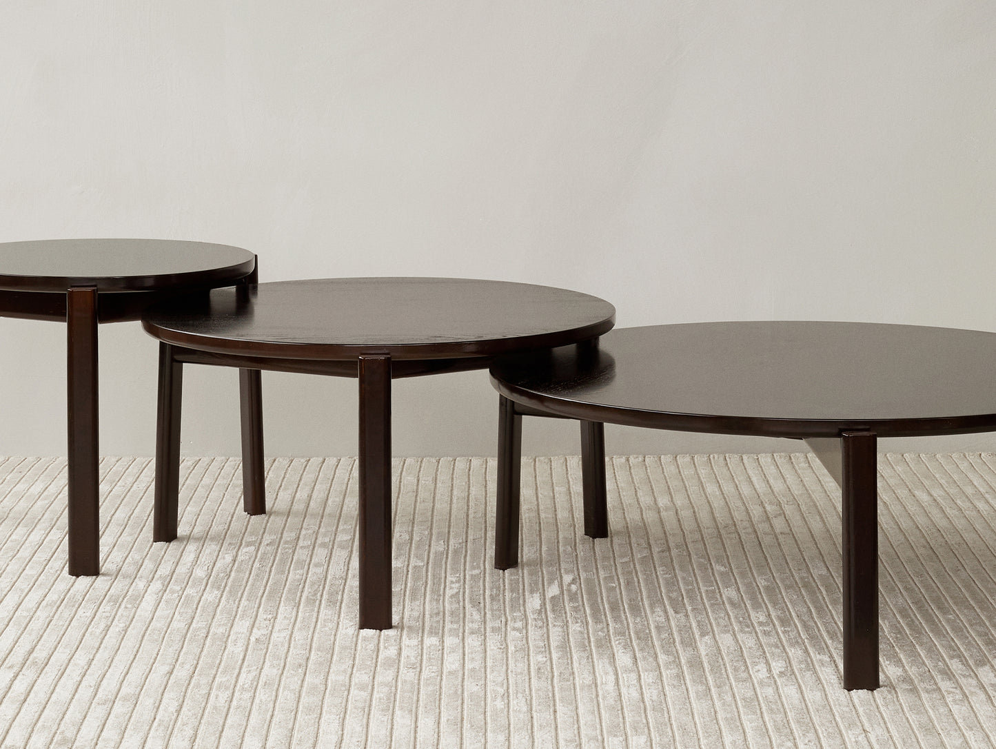 Passage Lounge Table by Menu - dark lacquered oak