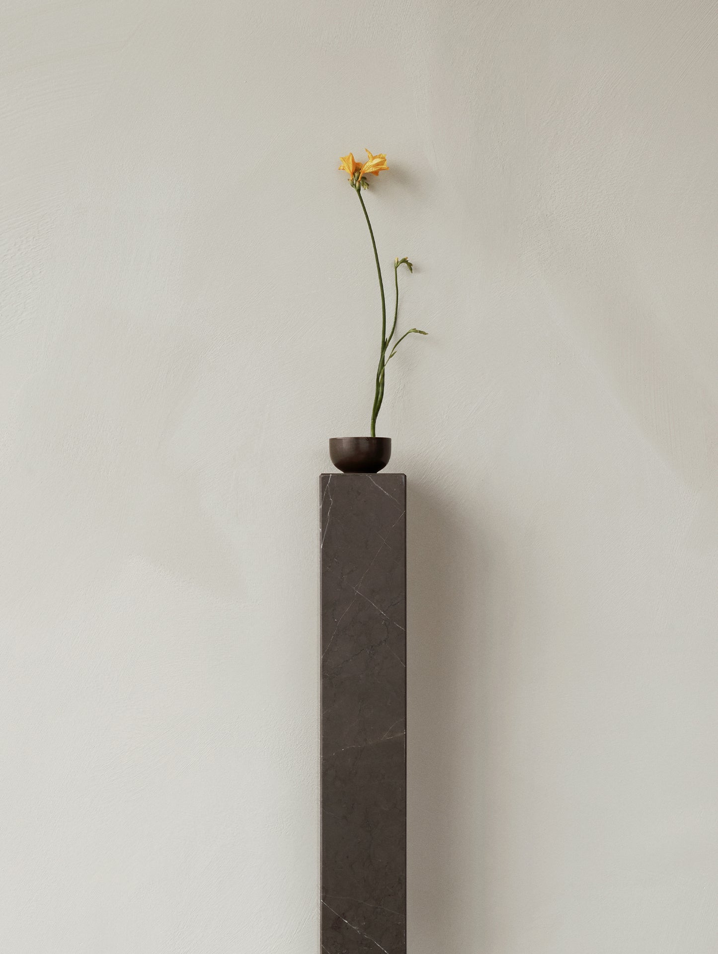 Marble Plinth Shelf by Menu - Grey Kendzo Marble