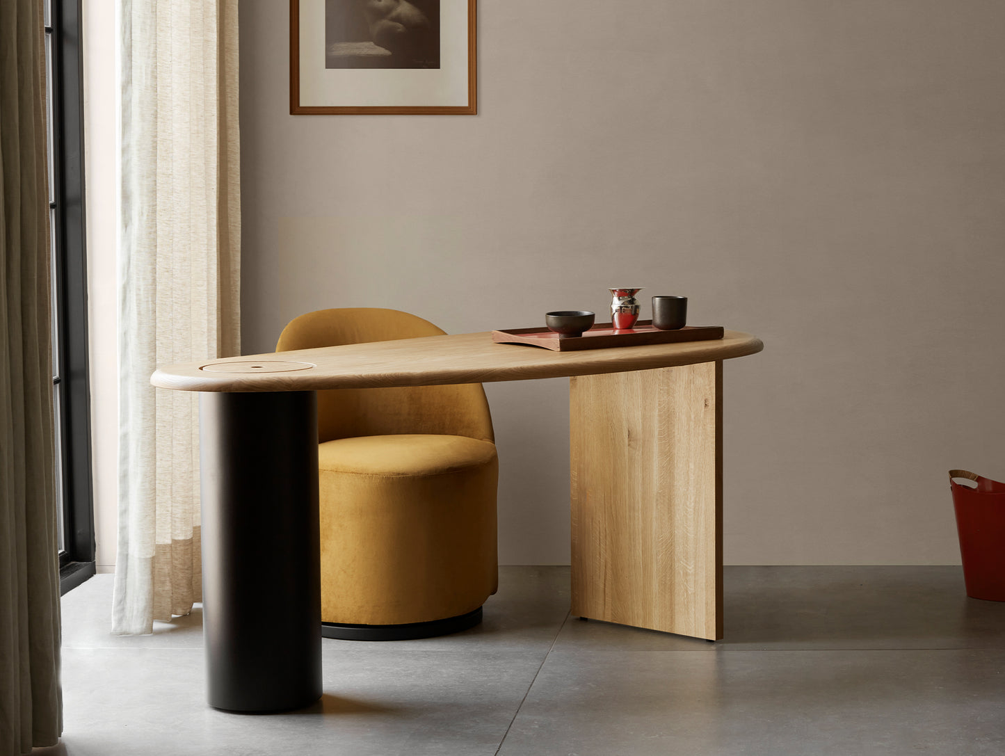 The Eclipse Desk by Menu - Natural Oiled Oak