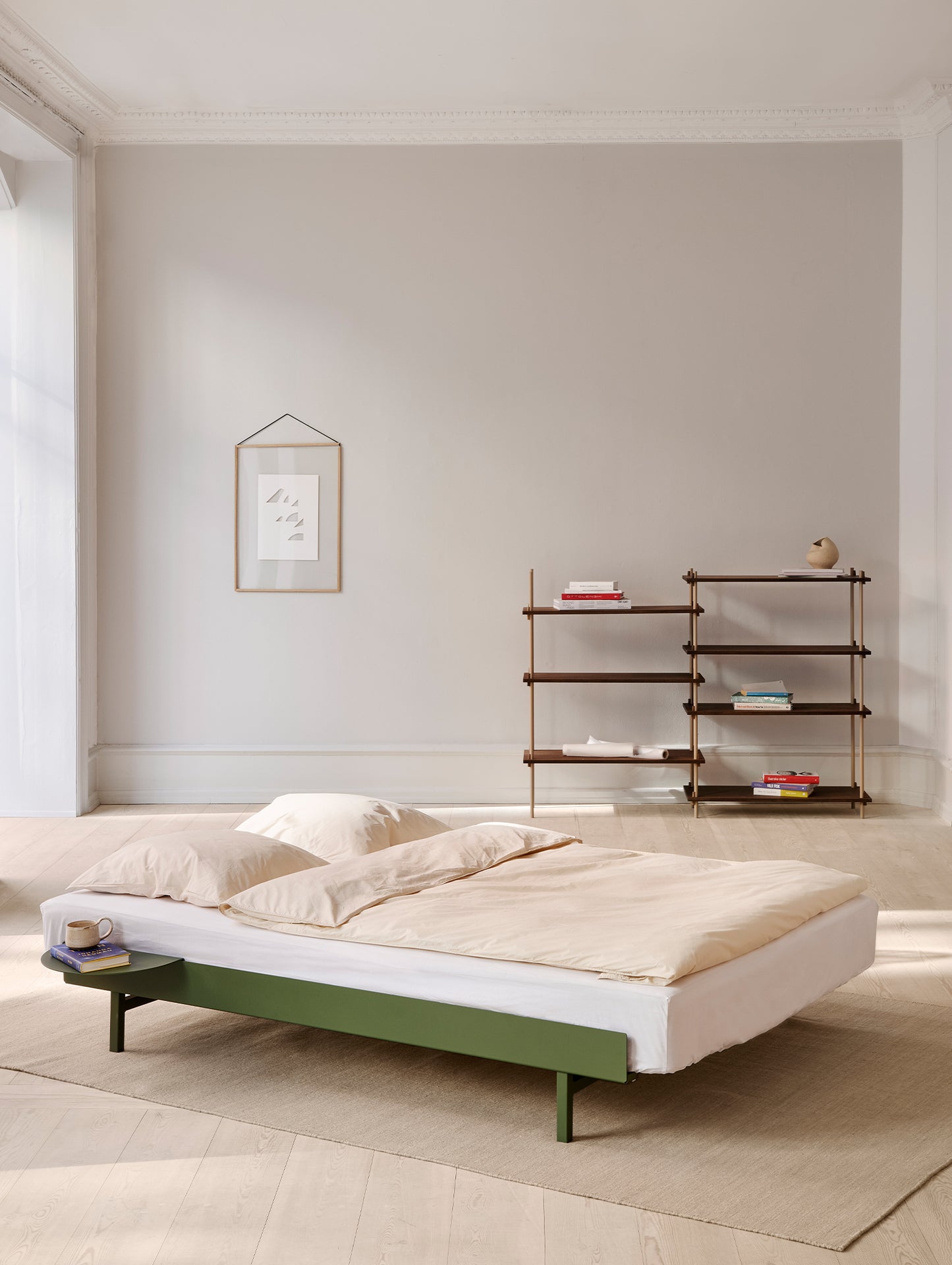 Moebe Expandable Bed - 90 to 180 cm / Pine Green