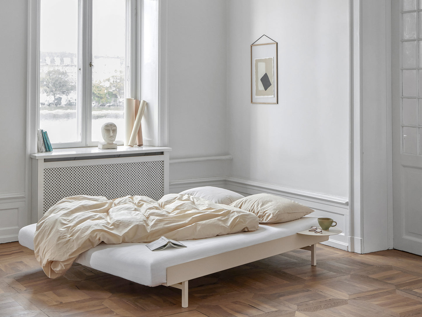 Moebe Expandable Bed - 90 to 180 cm / Sand 