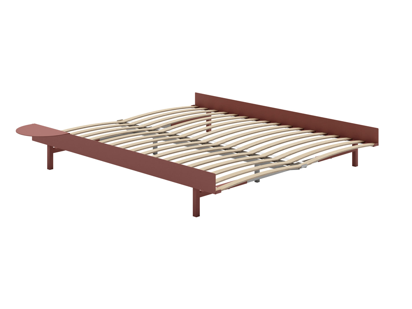 Moebe Expandable Bed - 90 to 180 cm / Dusty Rose / 160 cm Slats