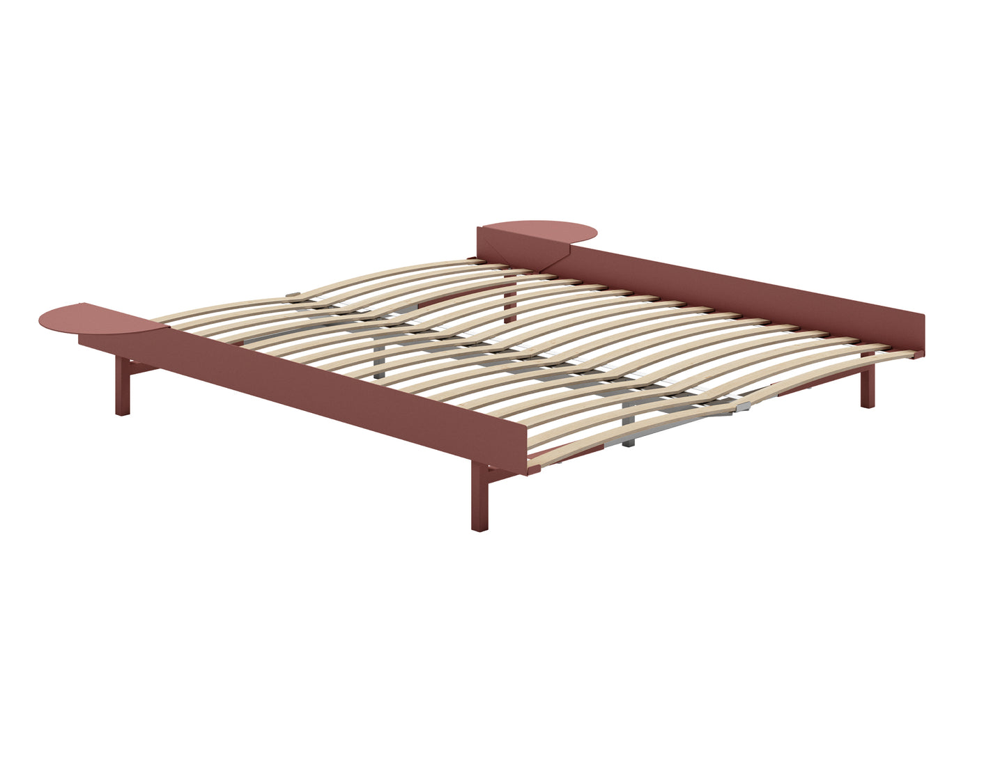 Moebe Expandable Bed - 90 to 180 cm / Dusty Rose / 160 cm Slats