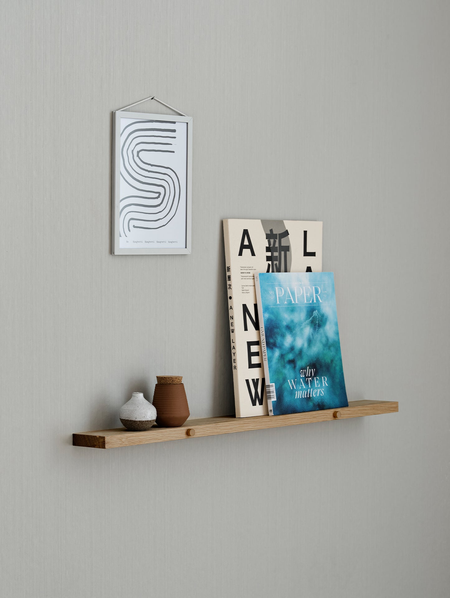 Gallery Shelf 70 cm by Moebe - Oak