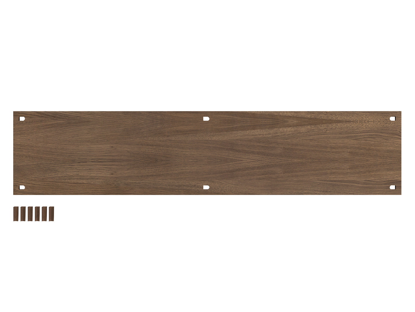 Moebe Shelf 162 x 35 cm - Double width shelf - in Smoked Oak