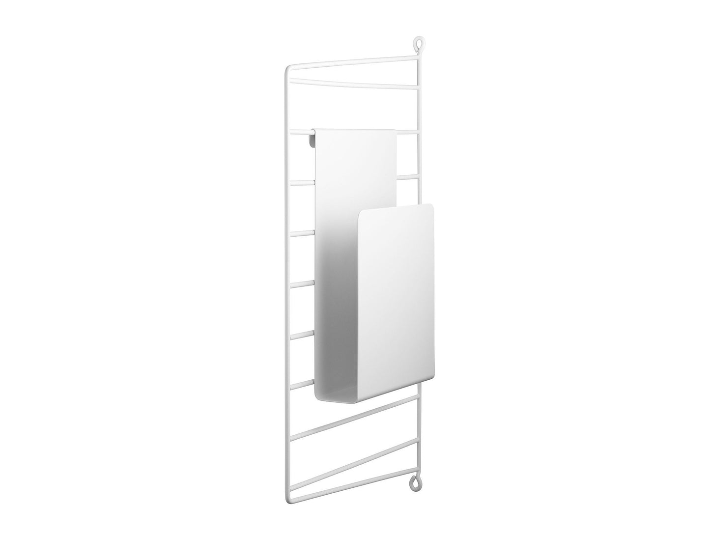 String Magazine Holder - White