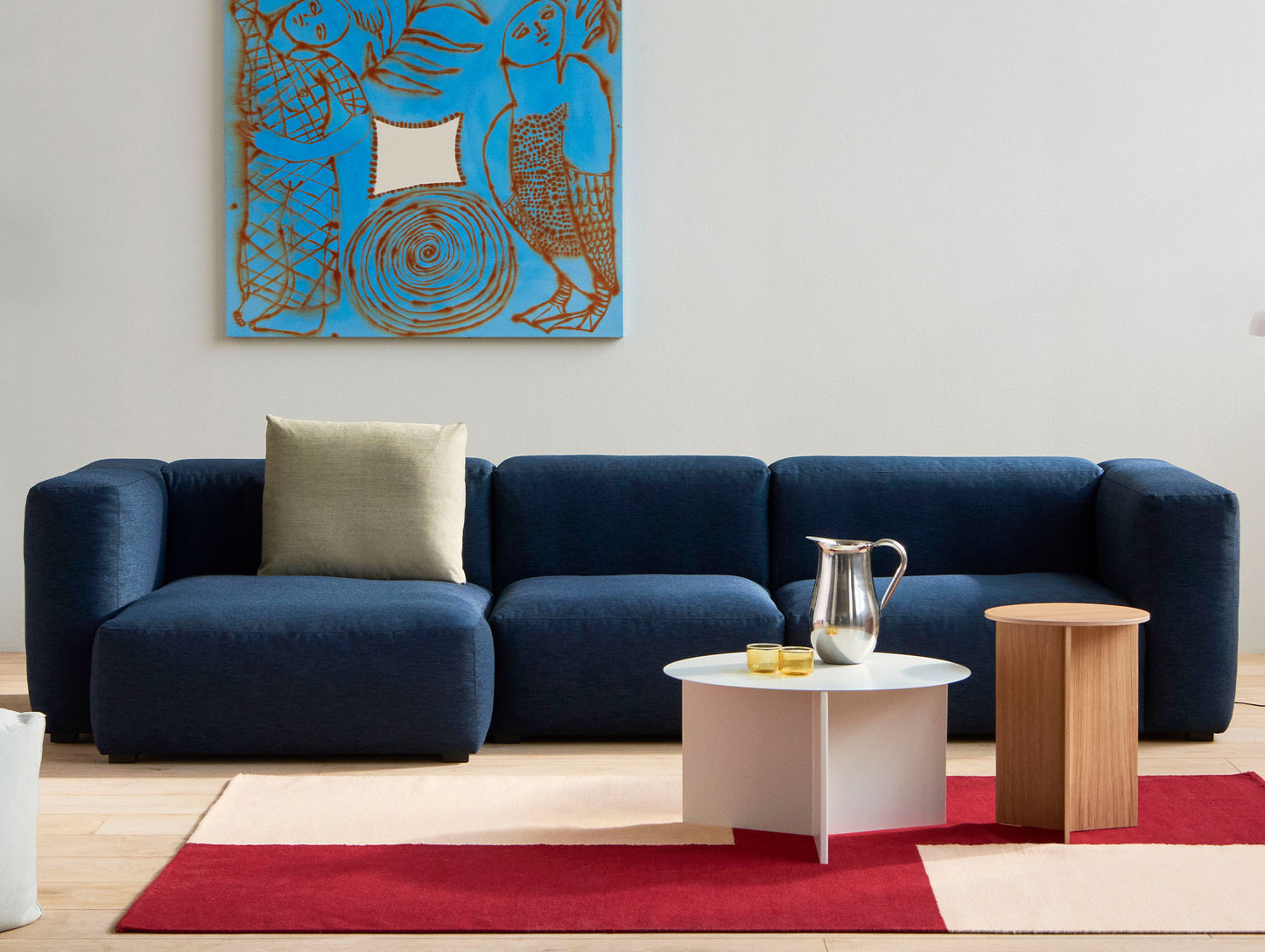 Mags Soft 3-Seater Sofa - Combination 10 / Left / Metaphor 008 / Black Stitching