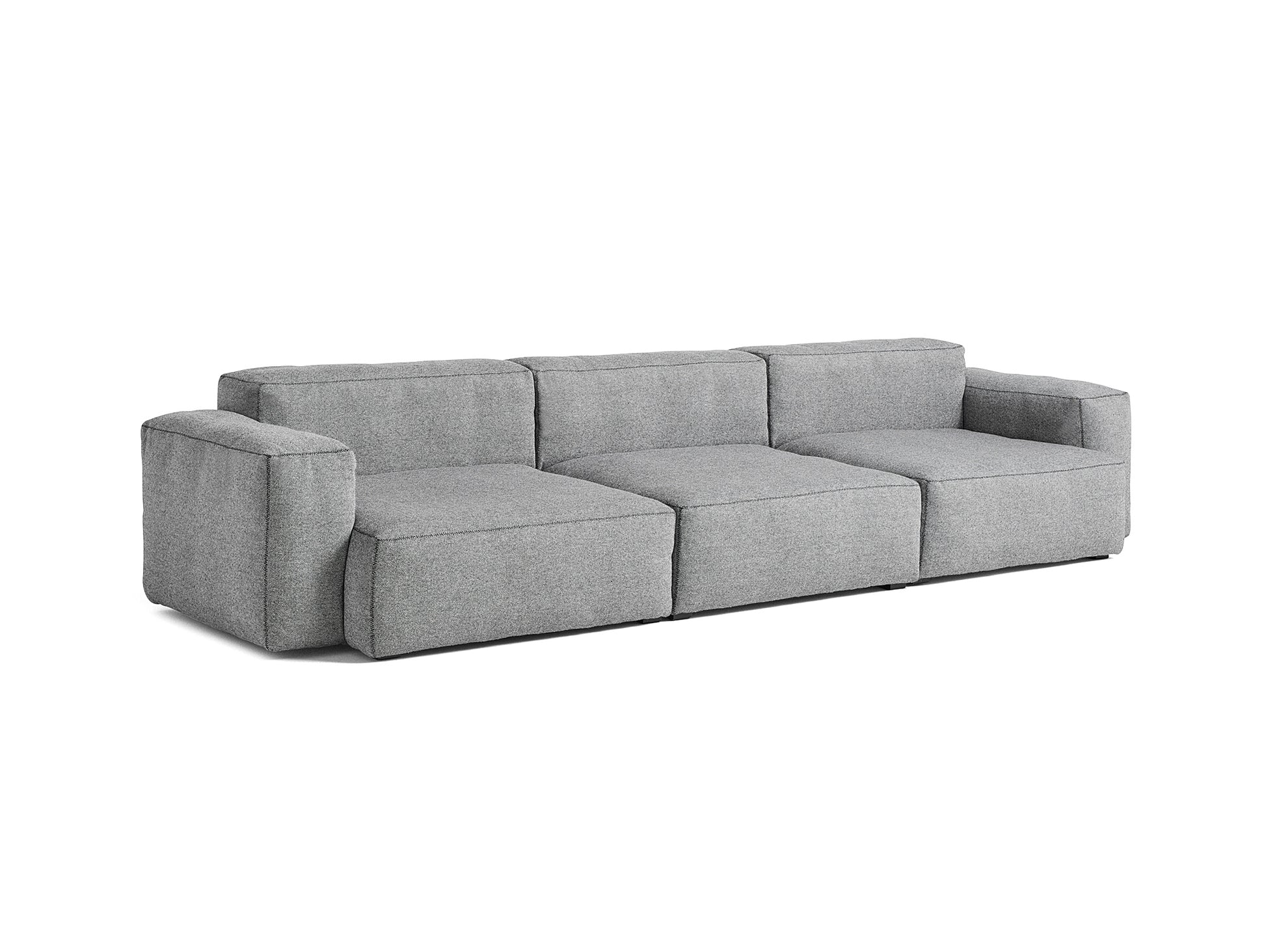 Mags Soft 3 Seater Sofa (Low Armrest) by HAY