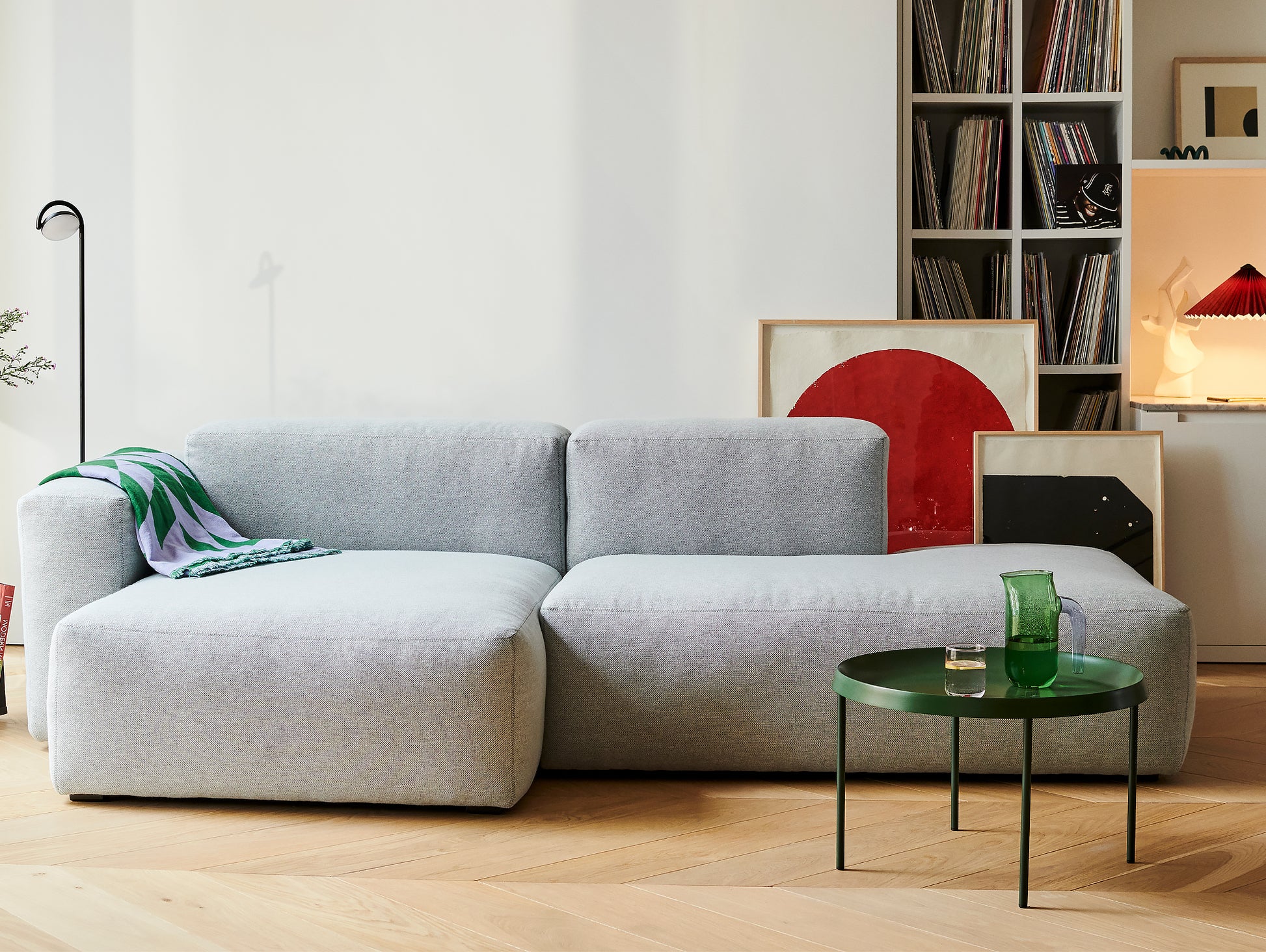 Mags Soft 2.5 Seater Sofa (Low Armrest) by HAY / Combination 3 in Mode 002 Intaglio