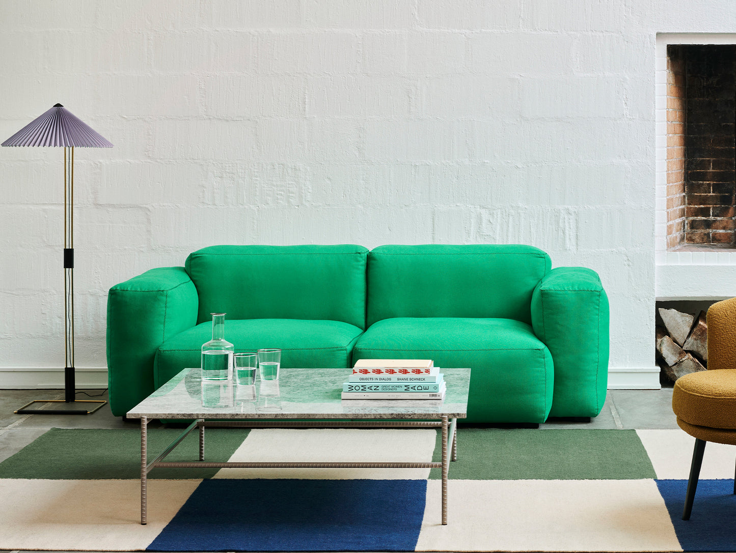 Matin Floor Lamp by HAY - Lavendar Shade