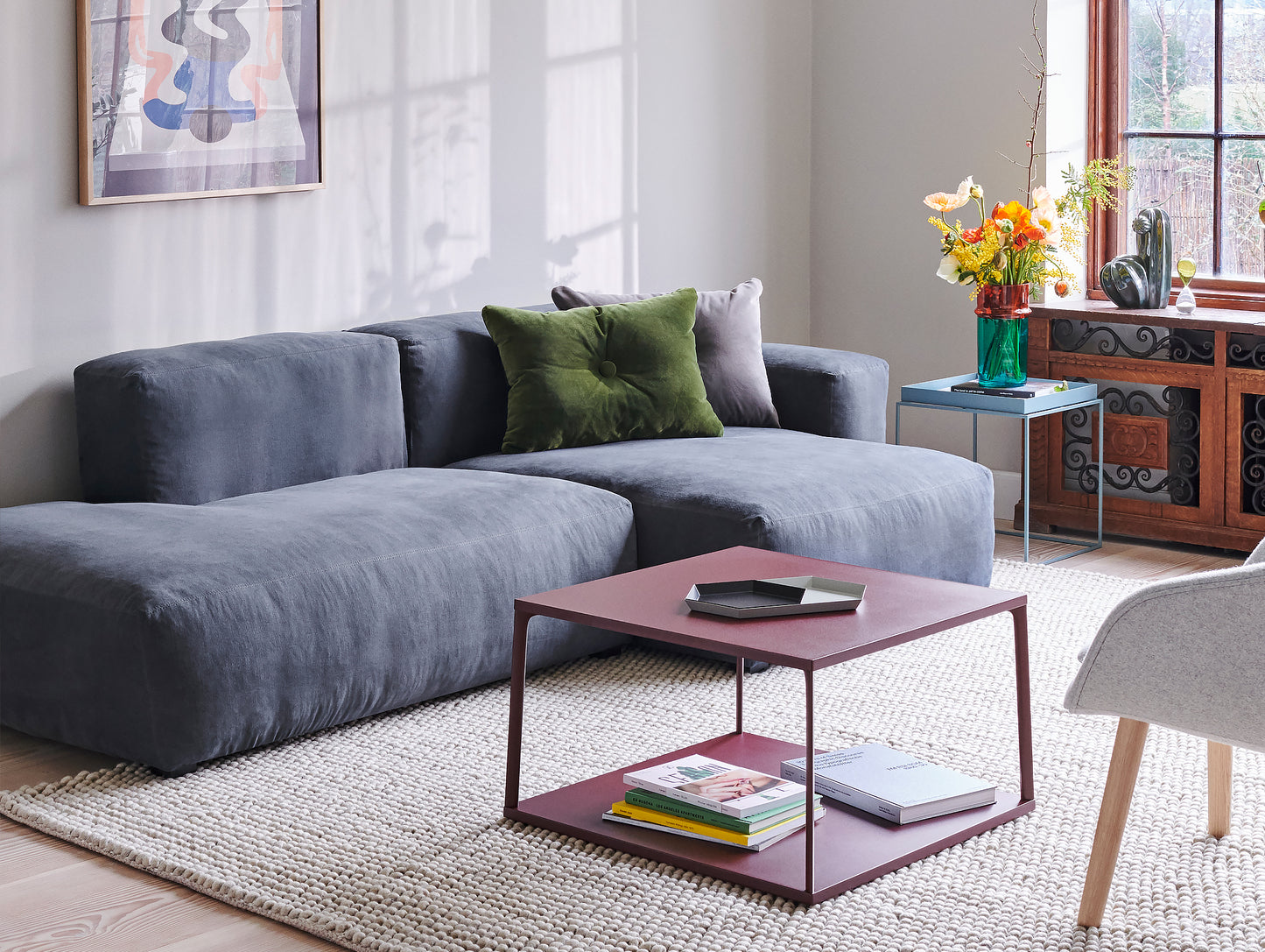 Mags Soft 2.5 Seater Sofa (Low Armrest) by HAY