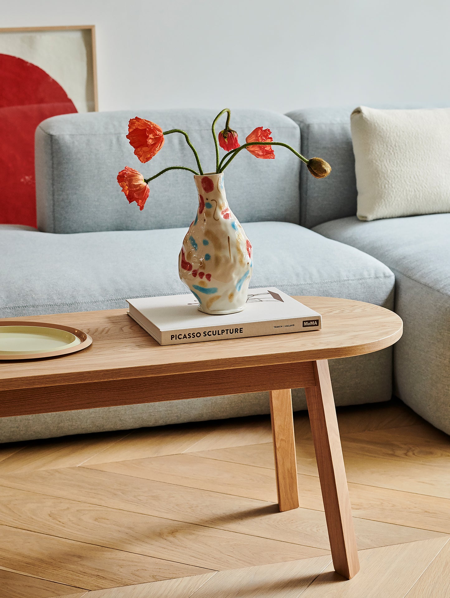 Mags Soft 2.5 Seater Sofa (Low Armrest) by HAY / Combination 3 in Mode 002 Intaglio