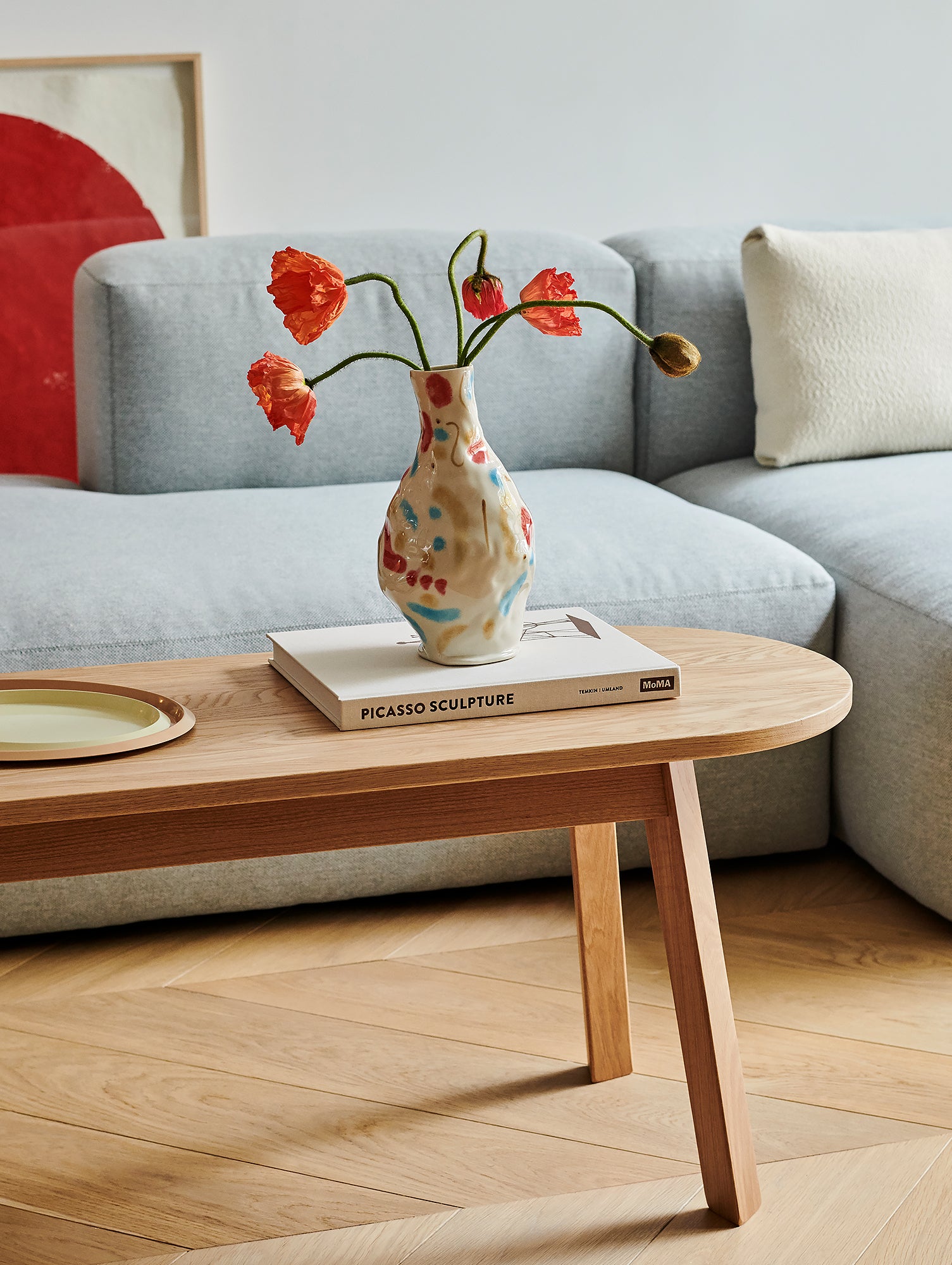 Mags Soft 2.5 Seater Sofa (Low Armrest) by HAY / Combination 3 in Mode 002 Intaglio