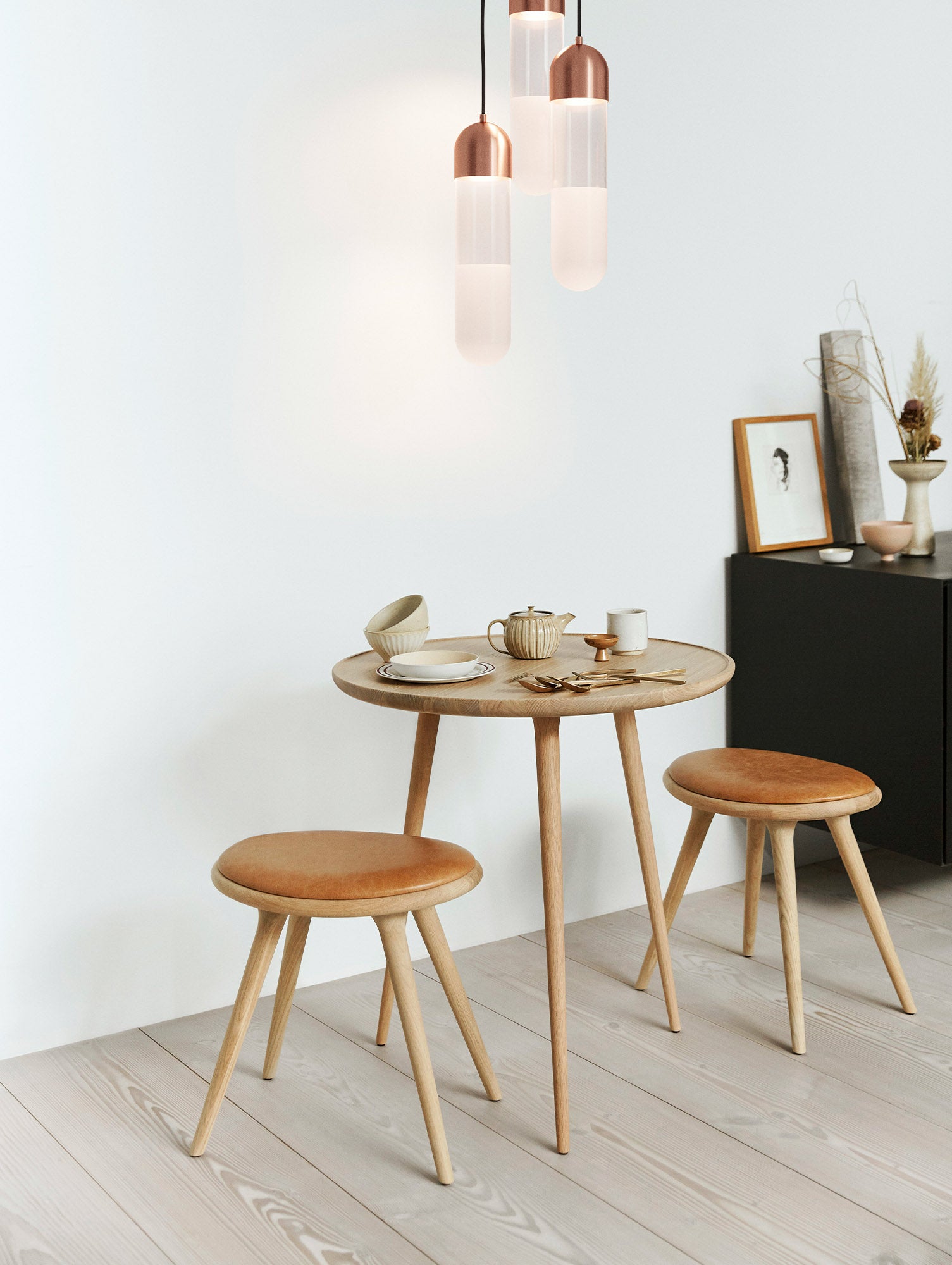 Stool by Mater - Low Stool (H 47cm) / Soaped Oak