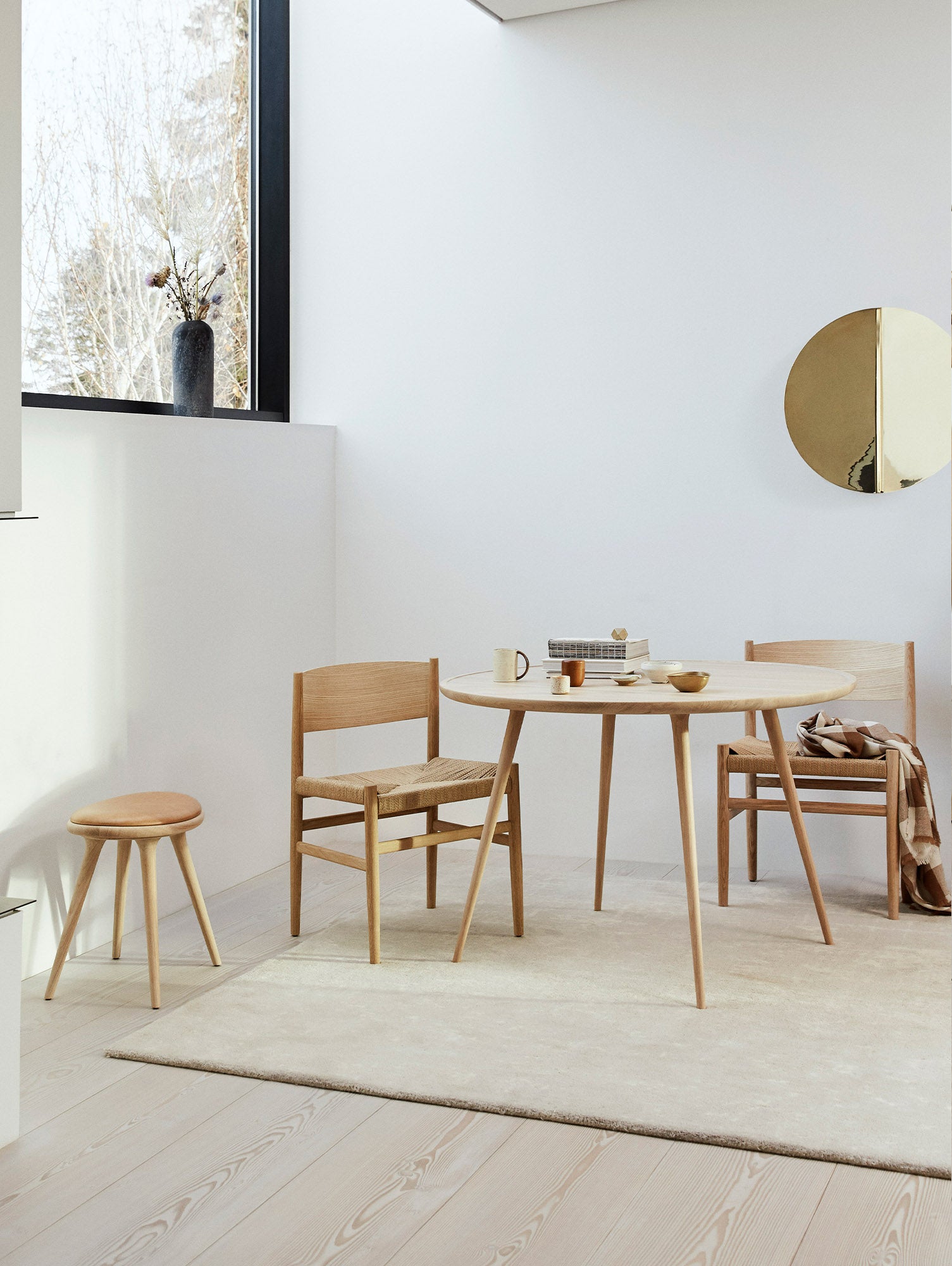 Stool by Mater - Low Stool (H 47cm) / Soaped Oak