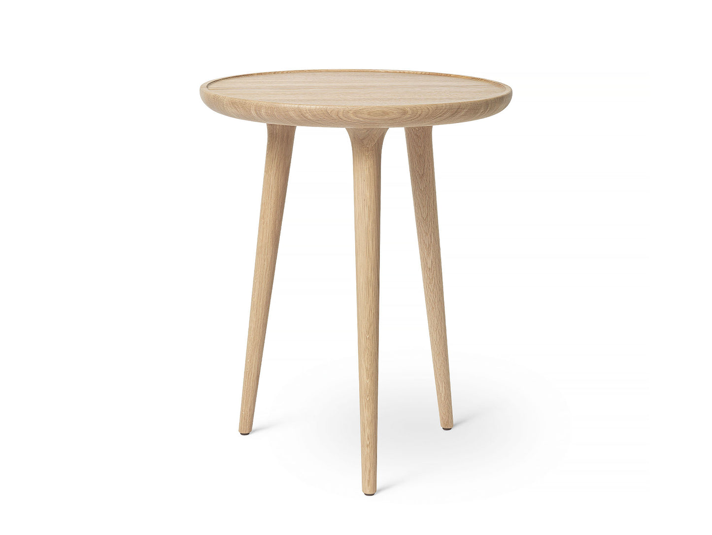 Accent Side Table by Mater - Medium (Diameter: 45 cm / Height: 55 cm) / Matt Lacquered Oak