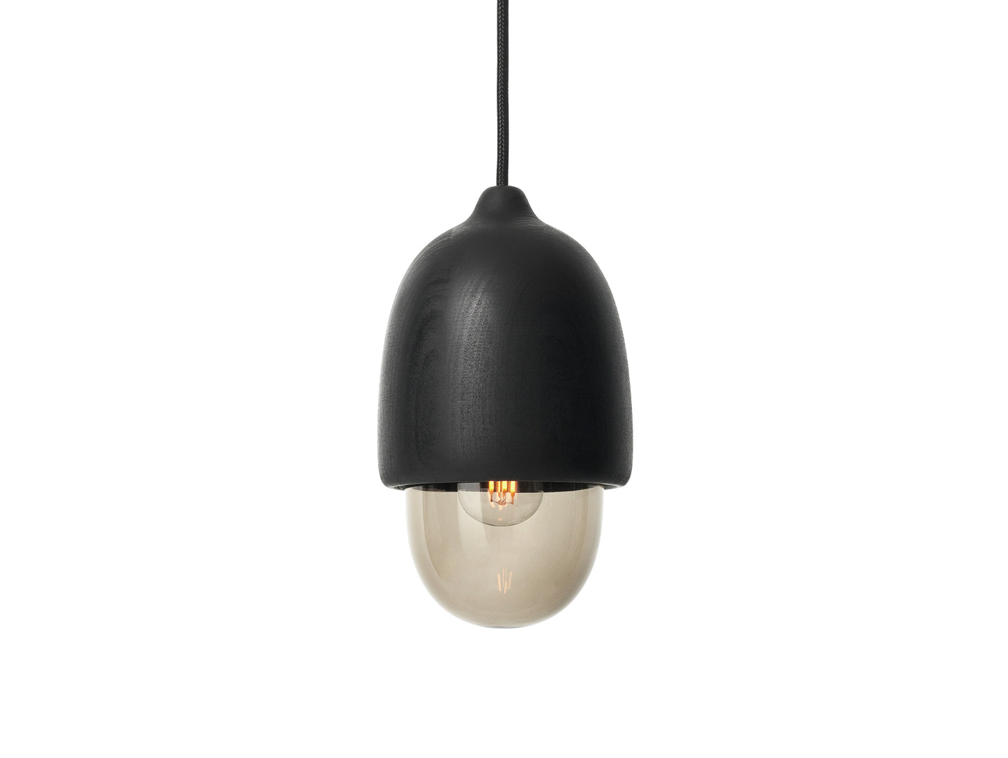 Terho Pendant Lamp by Mater - Black Stained Linden / Small