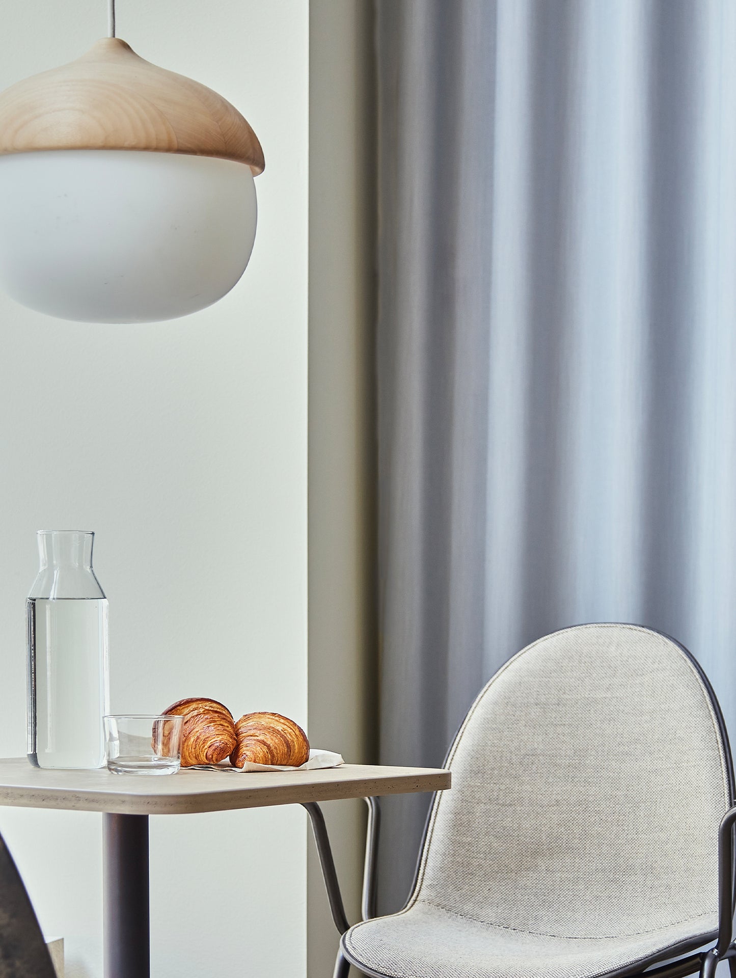 Terho Pendant Lamp by Mater - Natural Lacquered Linden