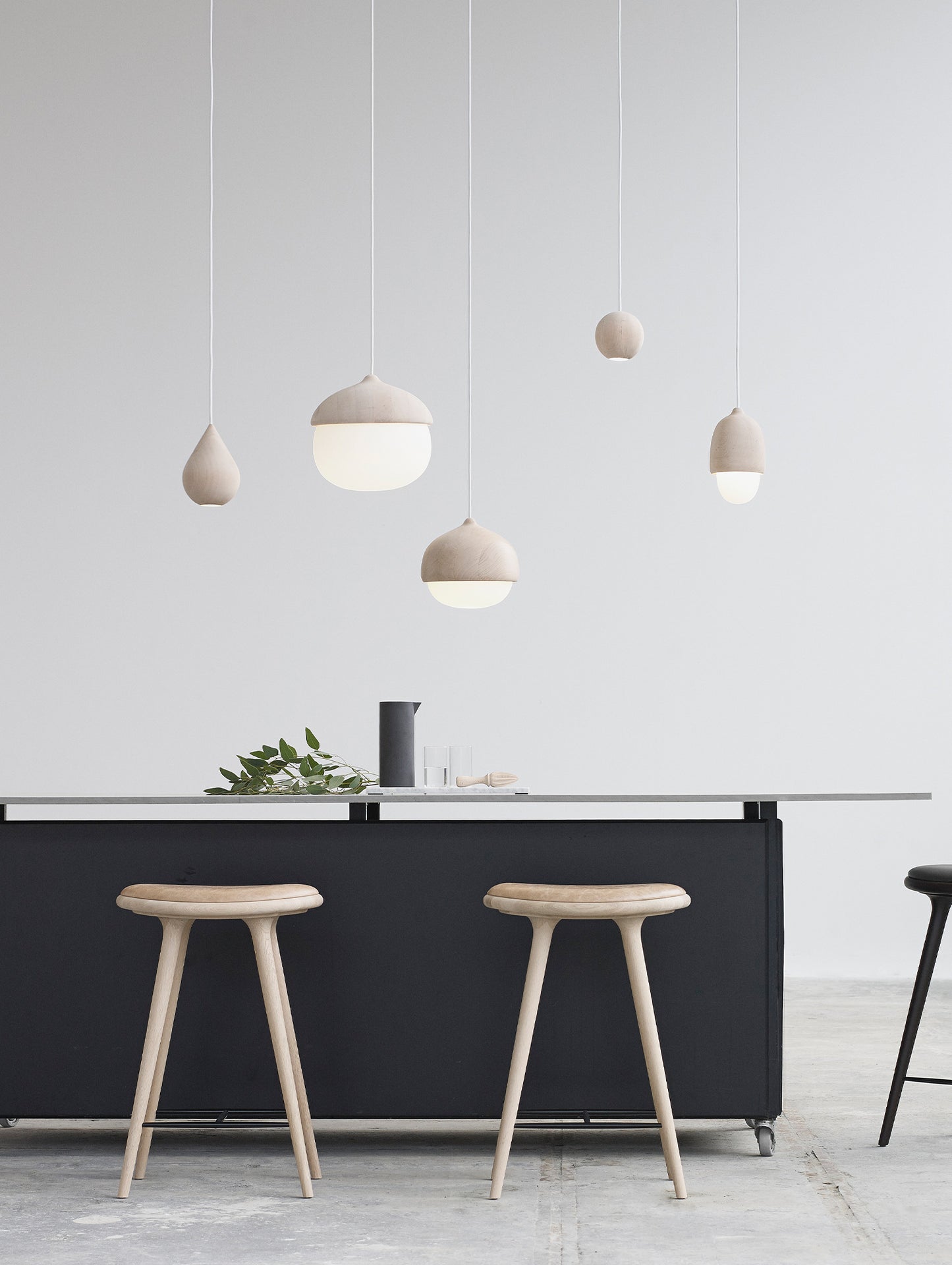 Terho Pendant Lamp by Mater - Natural Lacquered Linden