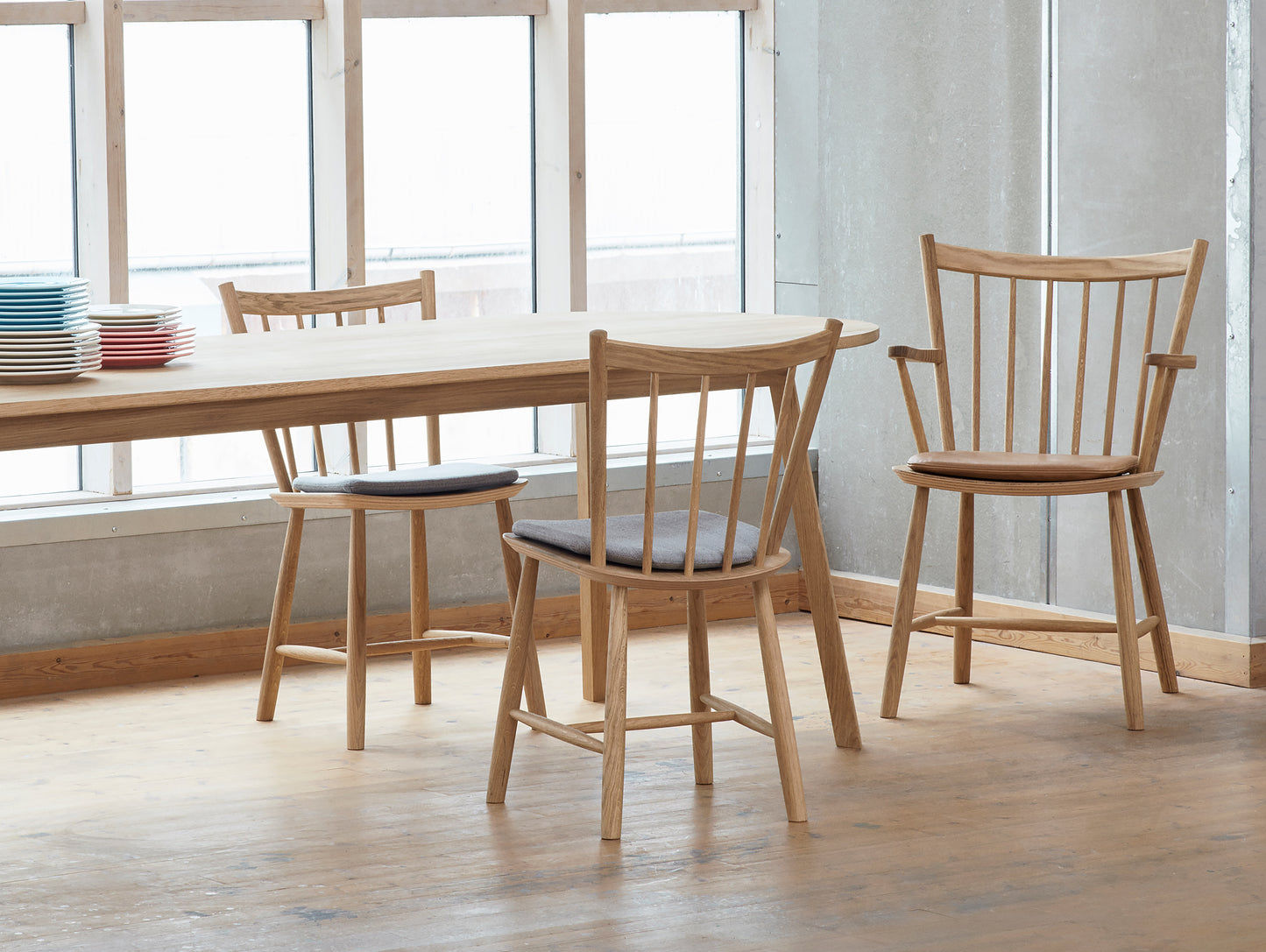 Oiled Oak J41 and J42 Chair by HAY