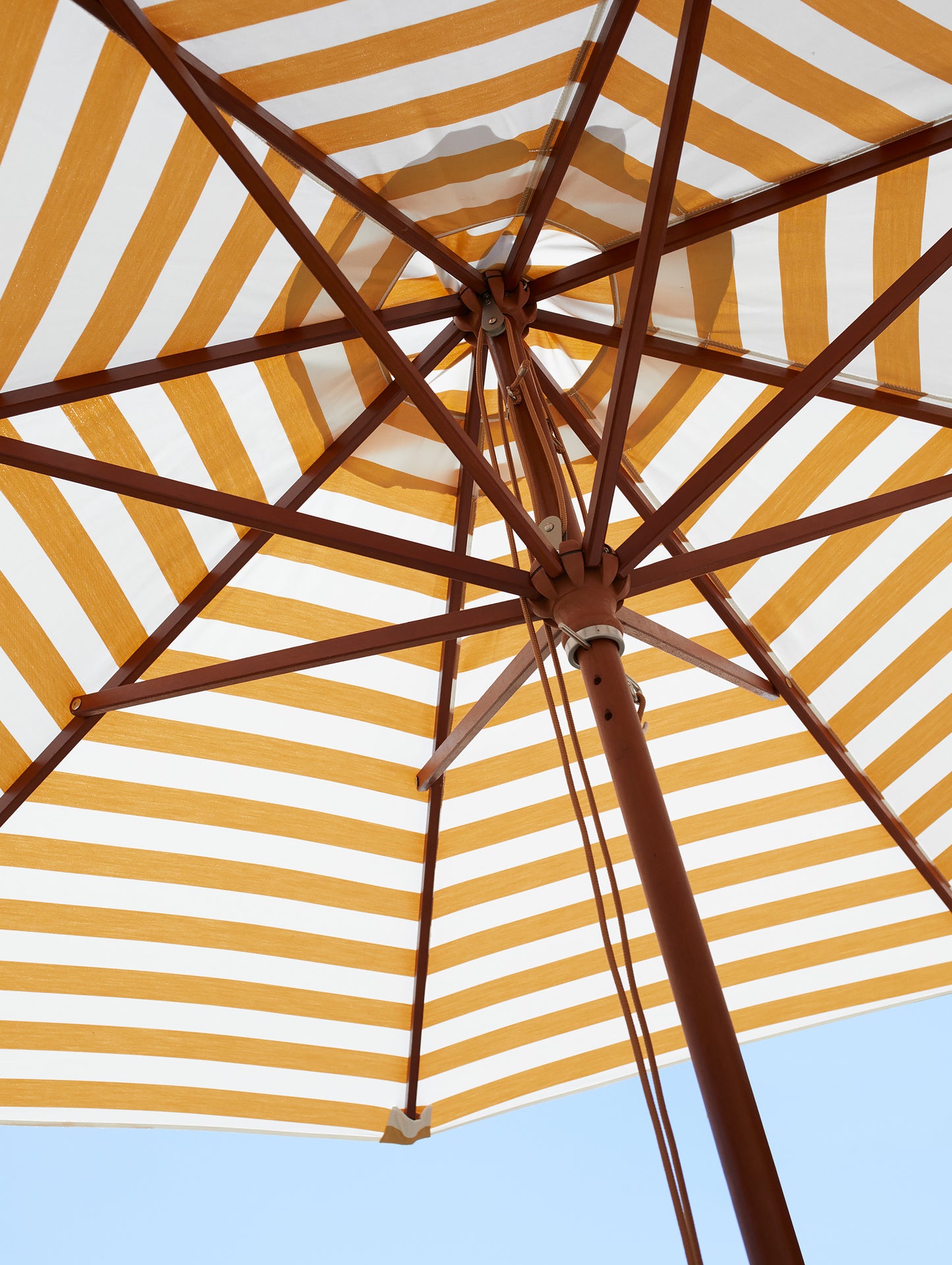 Golden Yellow Messina Striped Umbrella by Skagerak