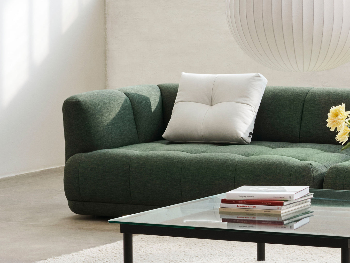 Quilton Corner Sofa by HAY - Combination 24 / Left / Metaphor 025 Windbreak