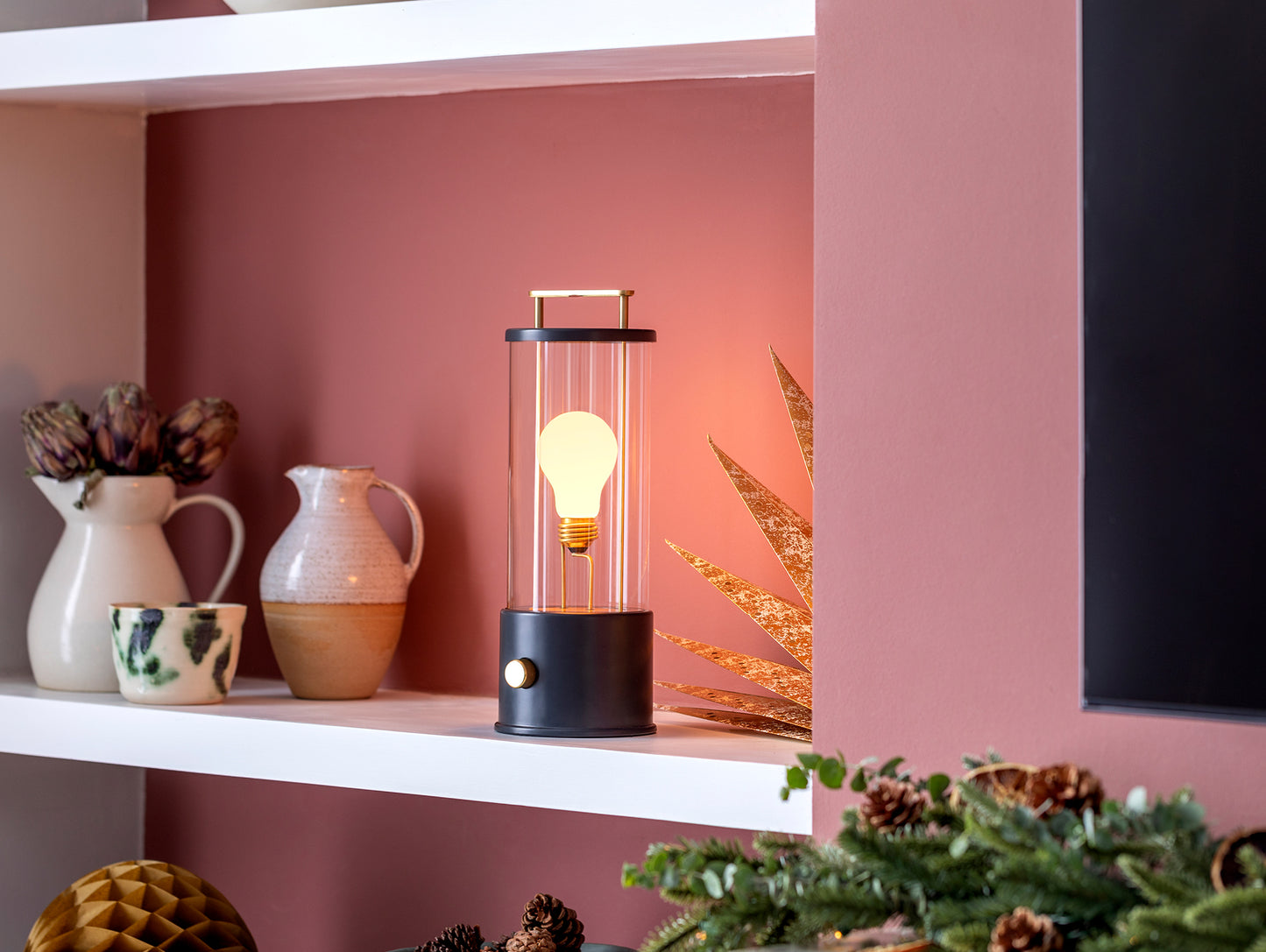 The Muse Portable Lamp in Hackles Black by Tala