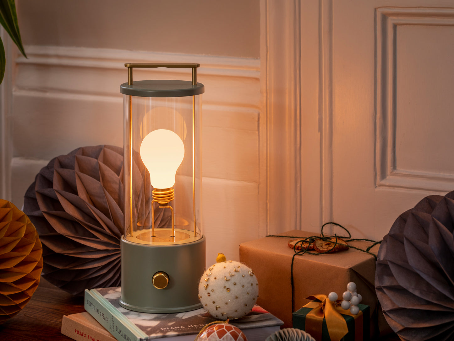 The Muse Portable Lamp in Pleasure Garden Green by Tala