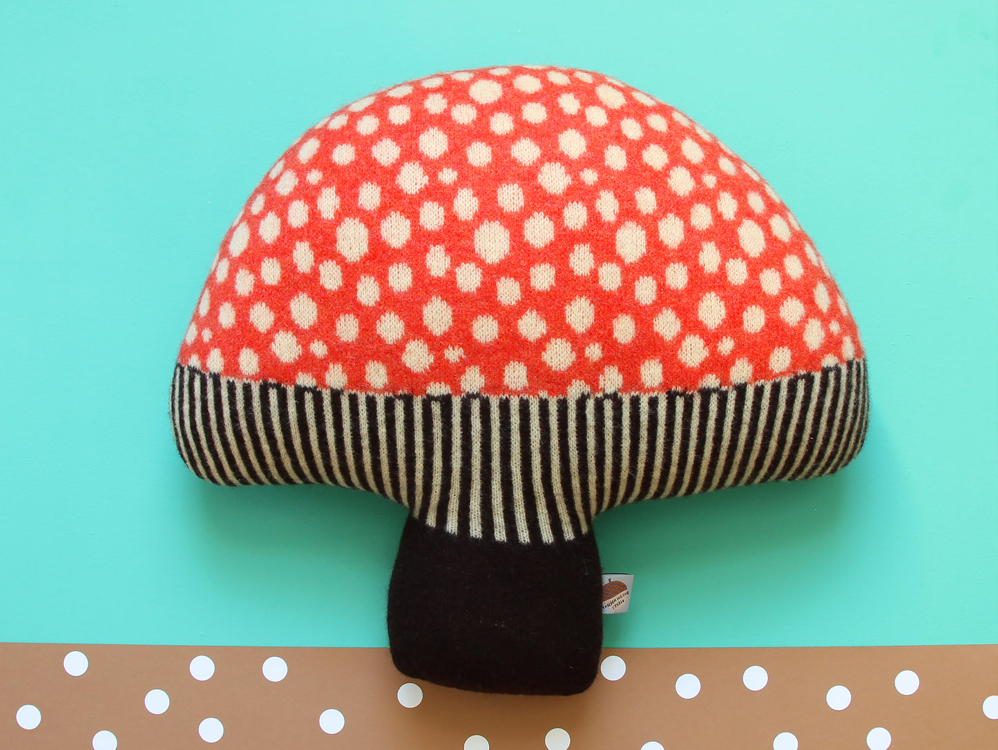 Mushroom Shaped Cushion by Donna Wilson