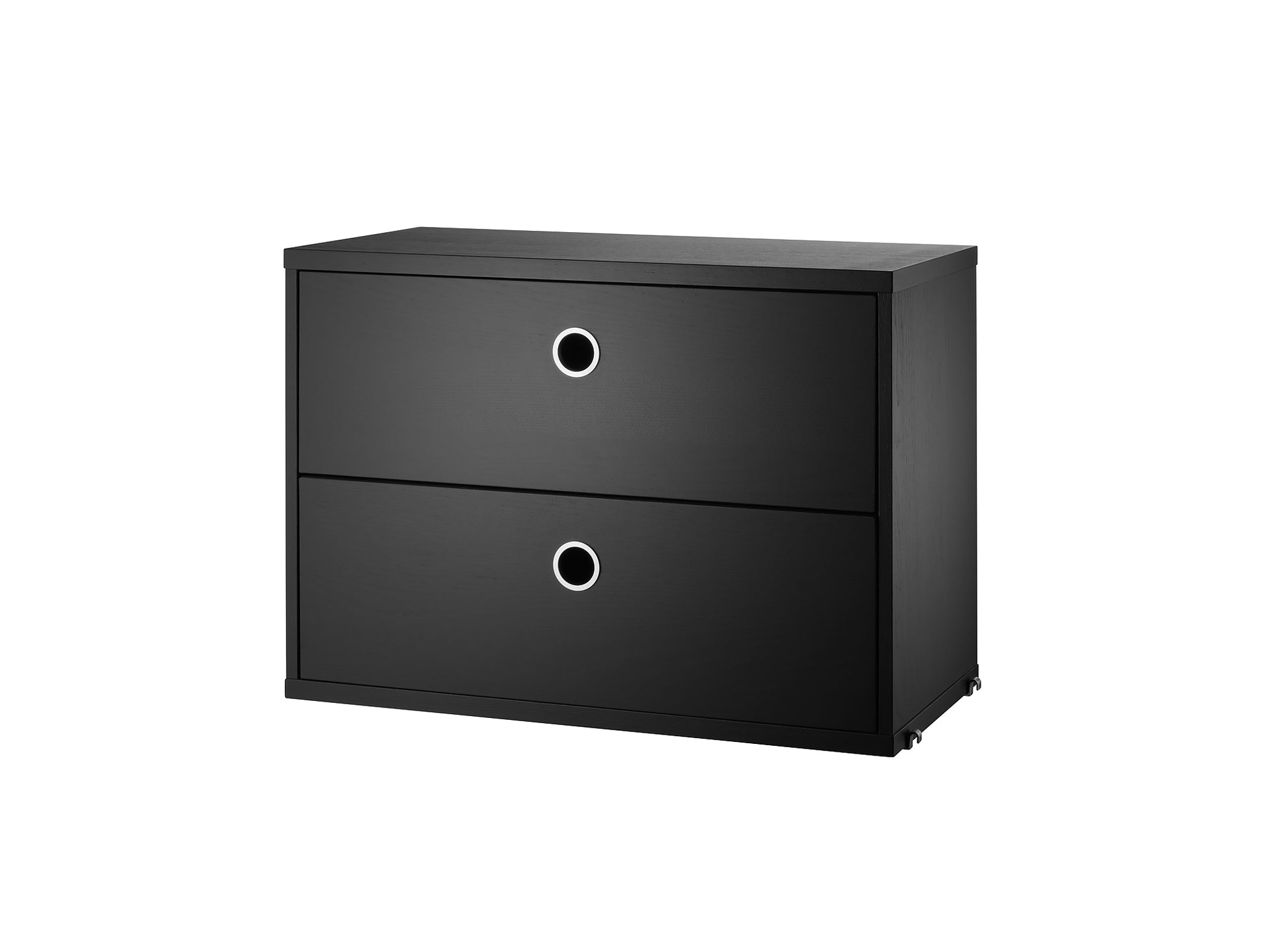 String System Drawers - Narrow - Black Ash