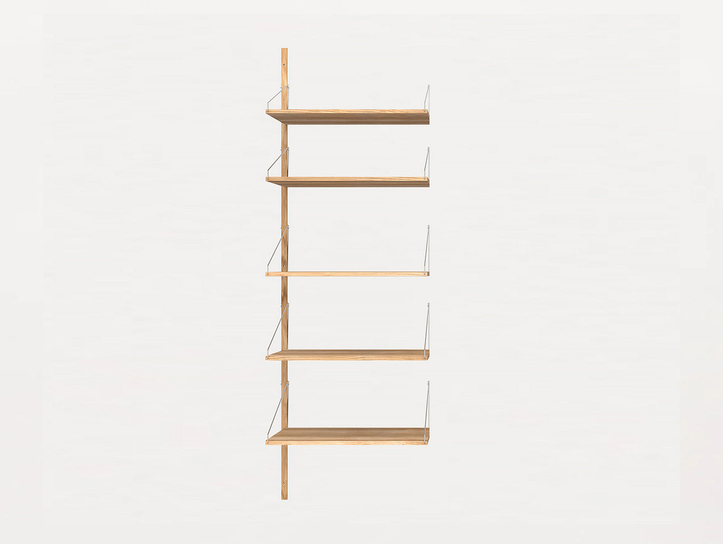 Shelf Library H1852 W60 Add-on in Natural Oiled Oak by Frama