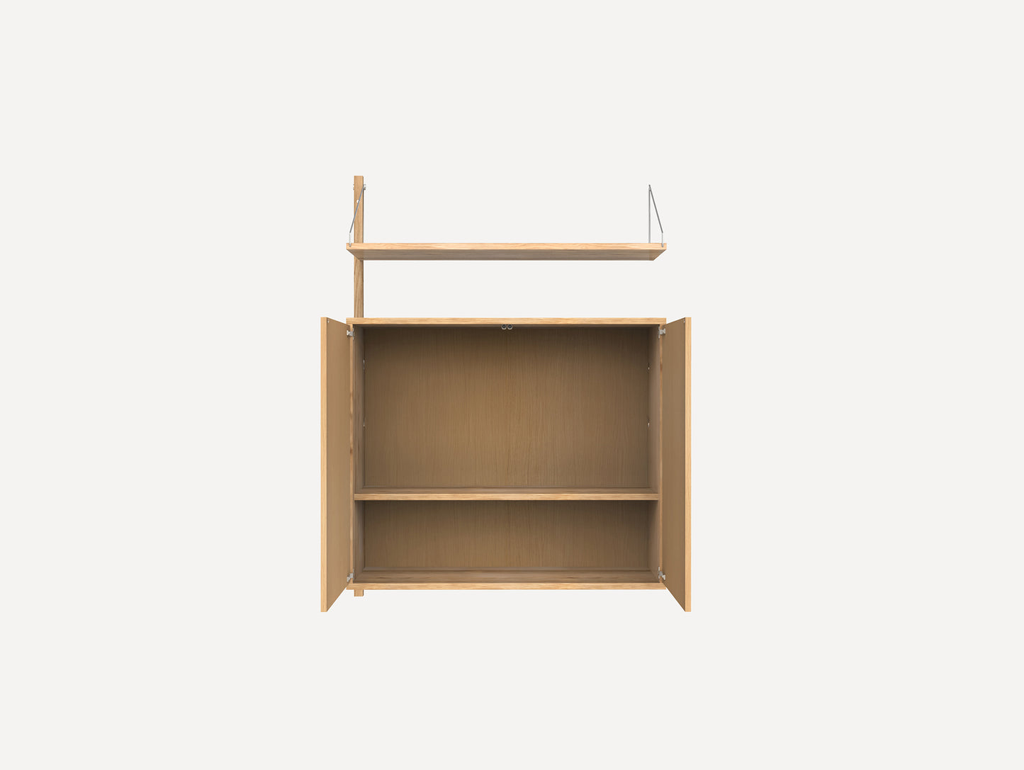 Shelf Library H1148 Cabinet Section Medium Add-on in Natural Oiled Oak by Frama