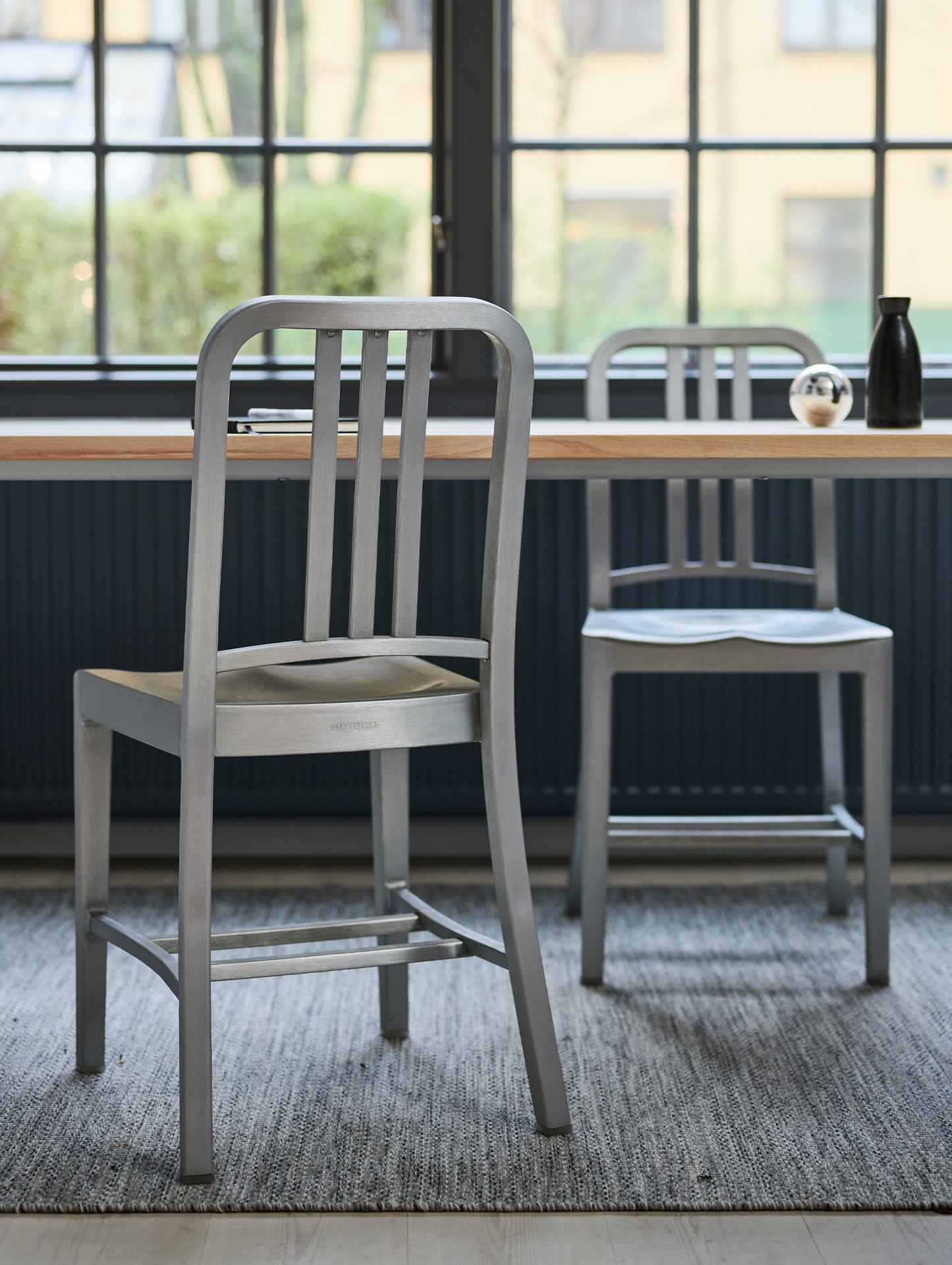 1006 Navy Chair - Hand Brushed by Emeco