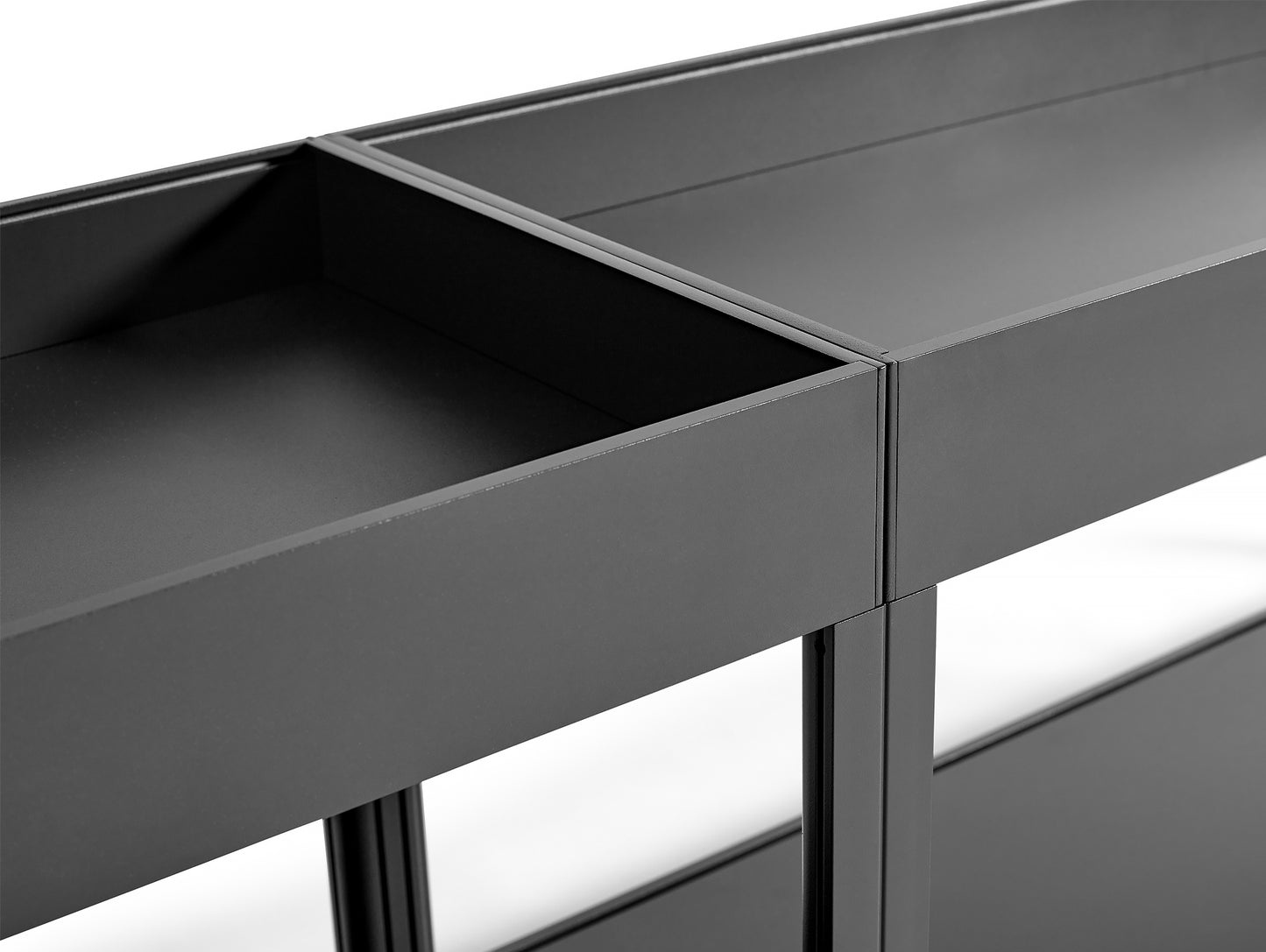 New Order Shelving - Combination 103, 2 Layers in Charcoal