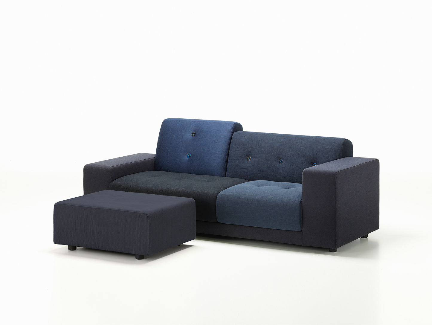 Night Blue Polder Ottoman by Vitra