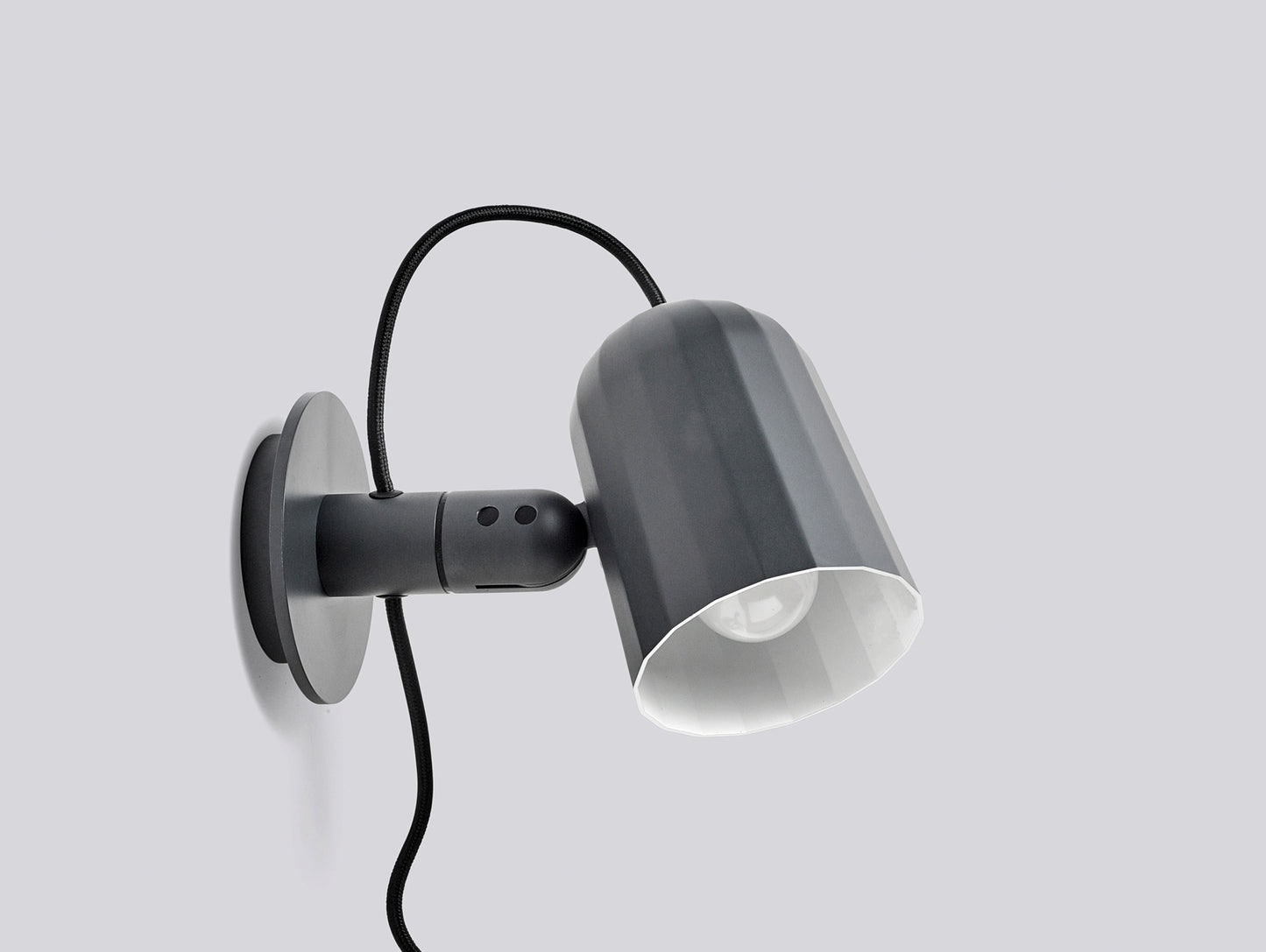 Noc Wall Light - Cord switch, Dark Grey