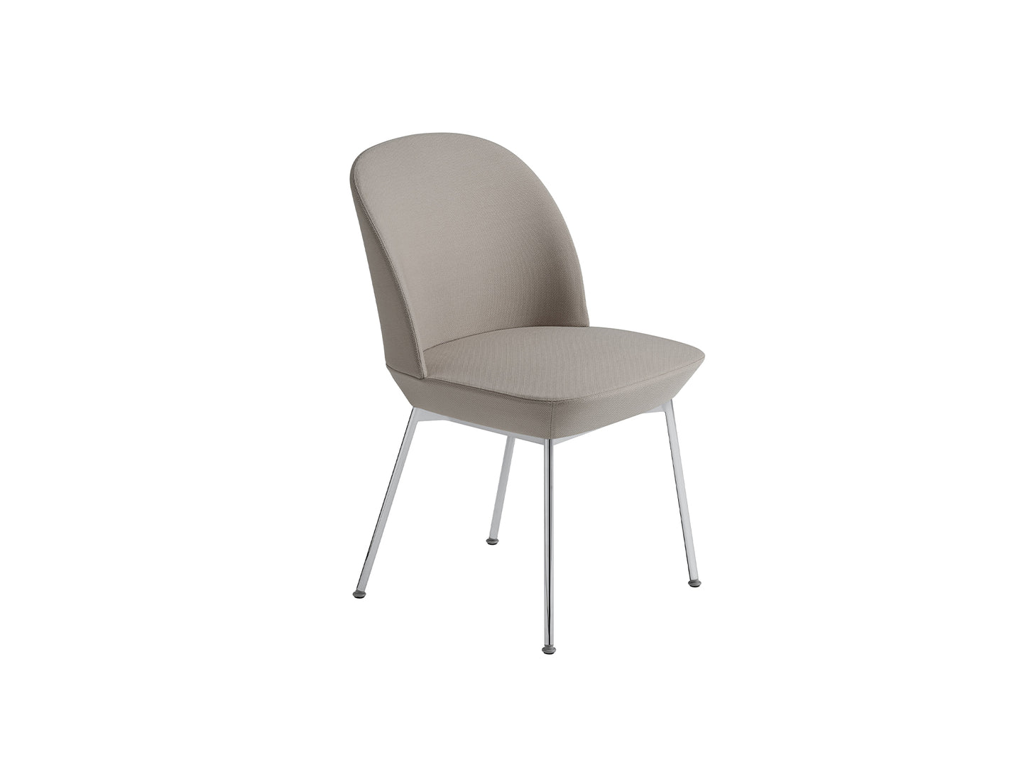 Oslo Side Chair by Muuto - Steelcut 240 / Chrome Base