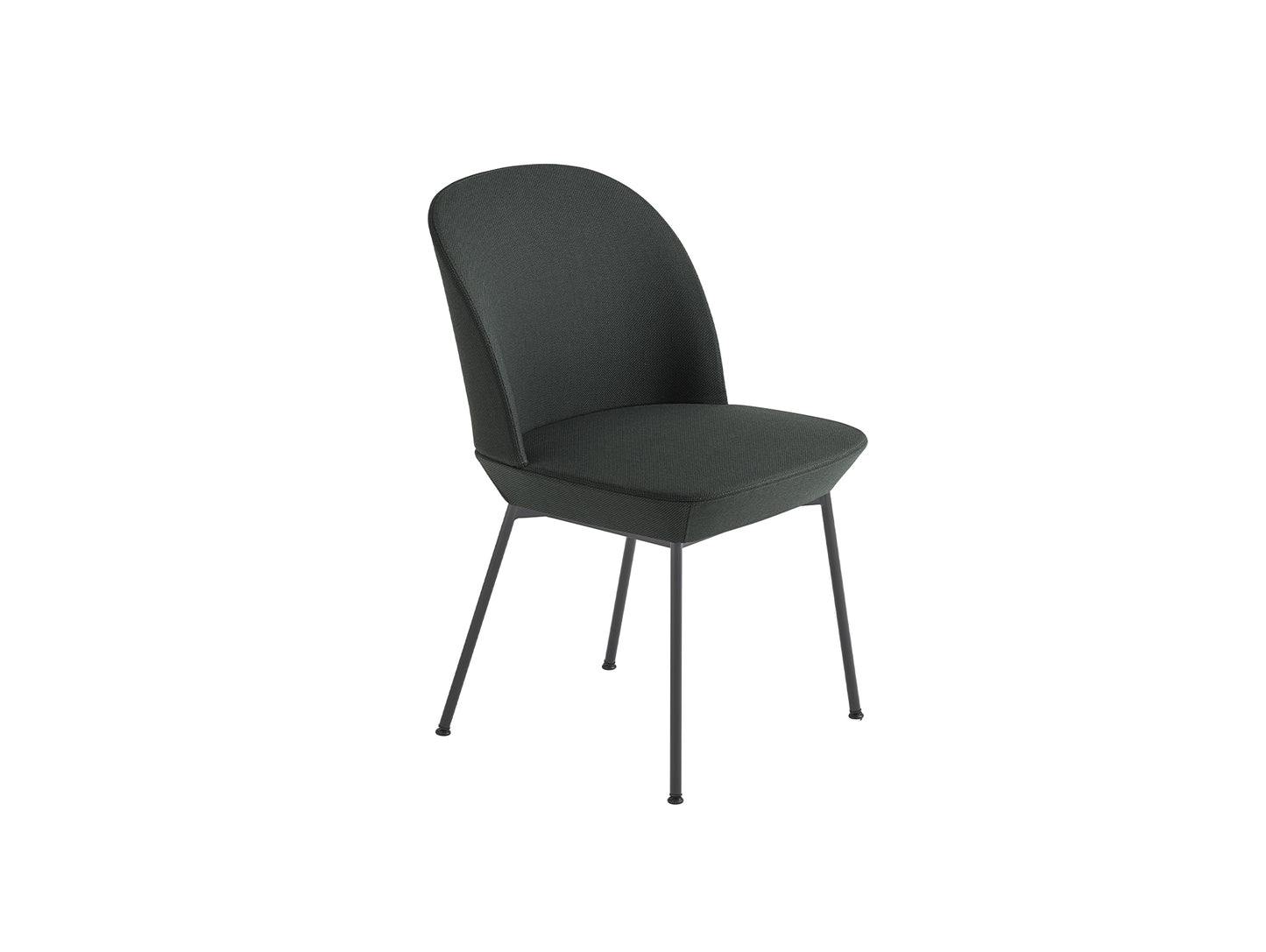 Oslo Side Chair by Muuto - Twill Weave 990 / Black Steel Base