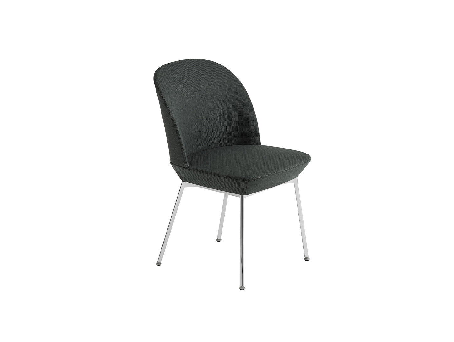 Oslo Side Chair by Muuto - Twill Weave 990 / Chrome Base